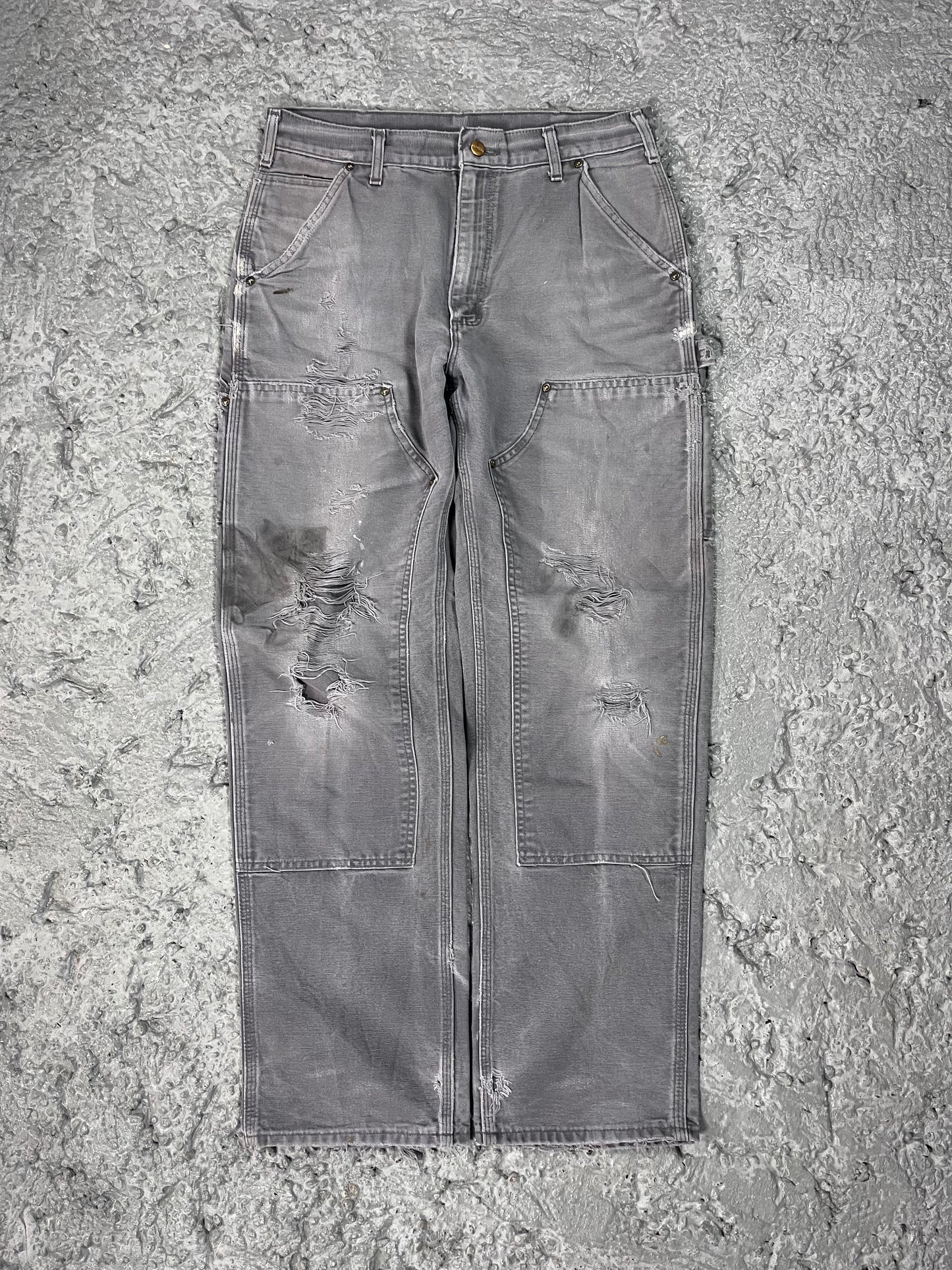 Vintage Carhartt double knee pants grey
