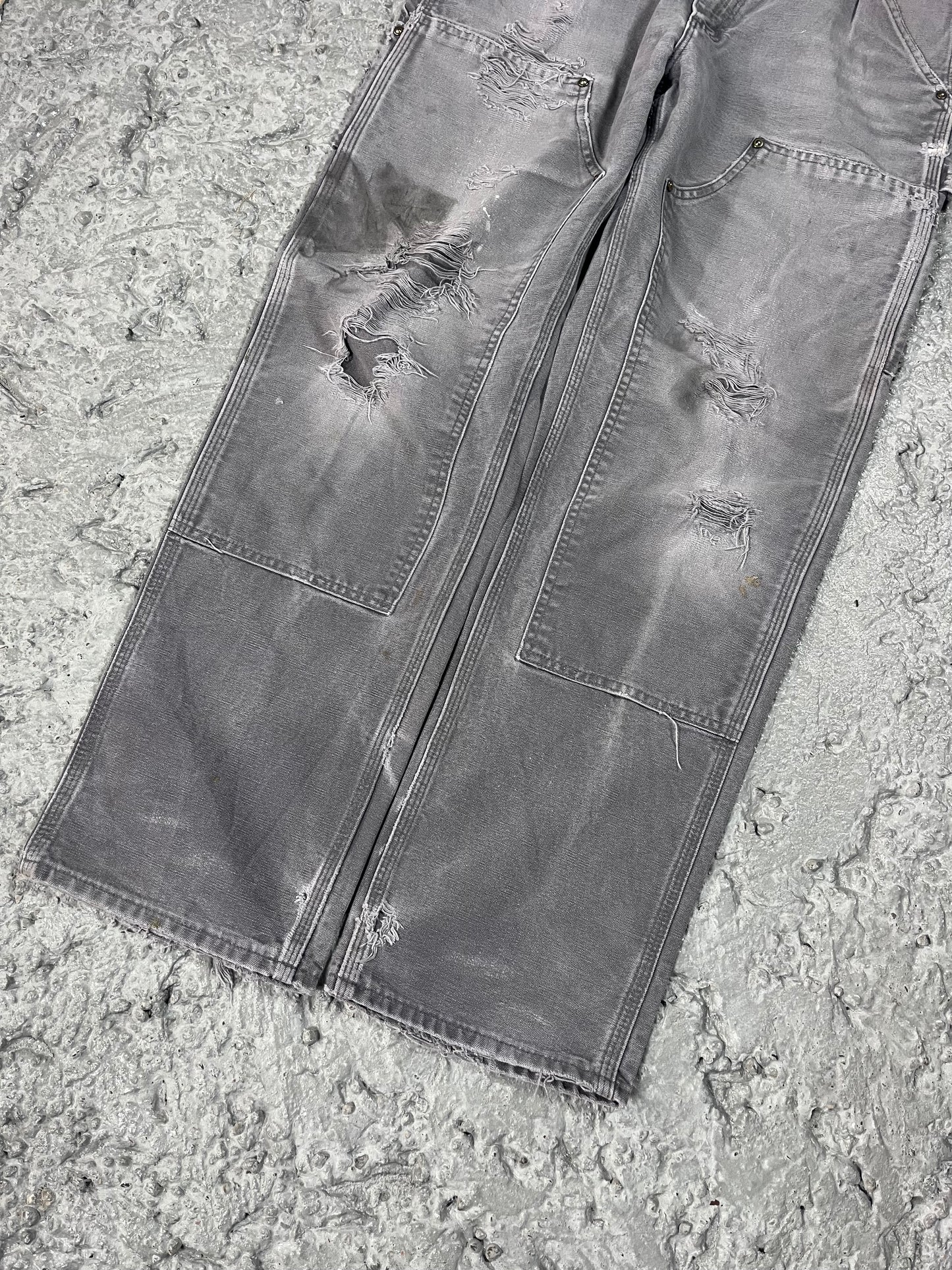 Vintage Carhartt double knee pants grey