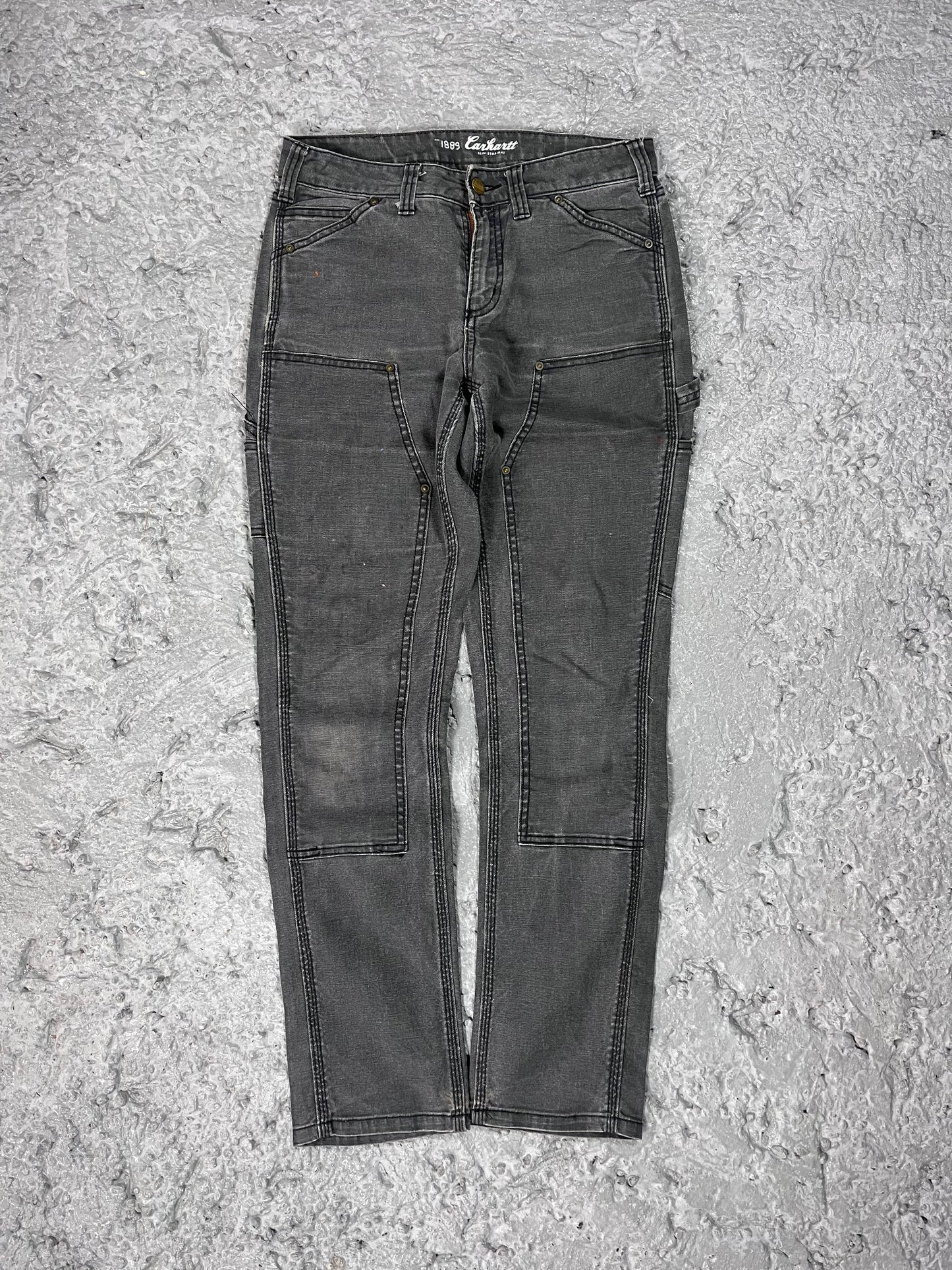 Carhartt double knee pants grey