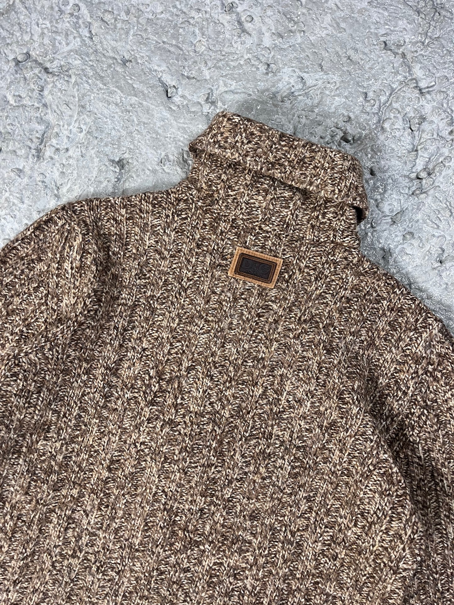 Dolce & Gabbana knitted turtle neck Y2K
