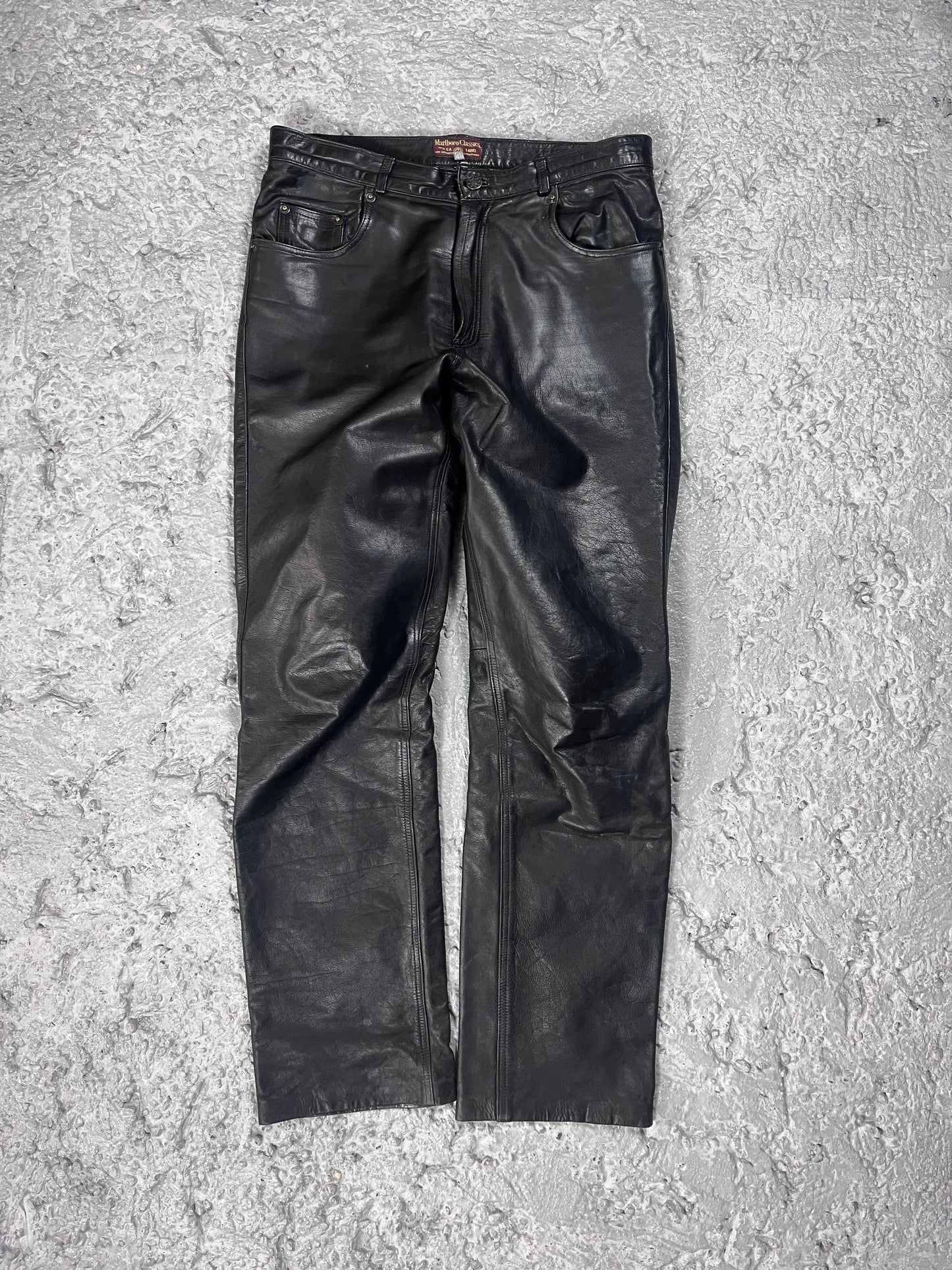Vintage Marlboro leather pants