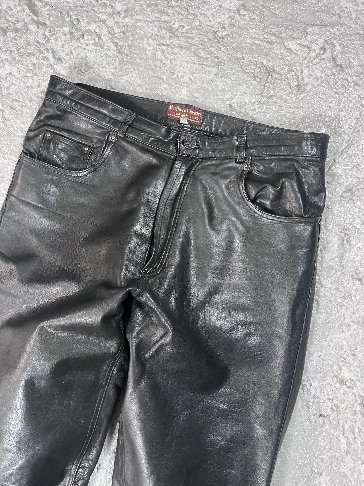 Vintage Marlboro leather pants
