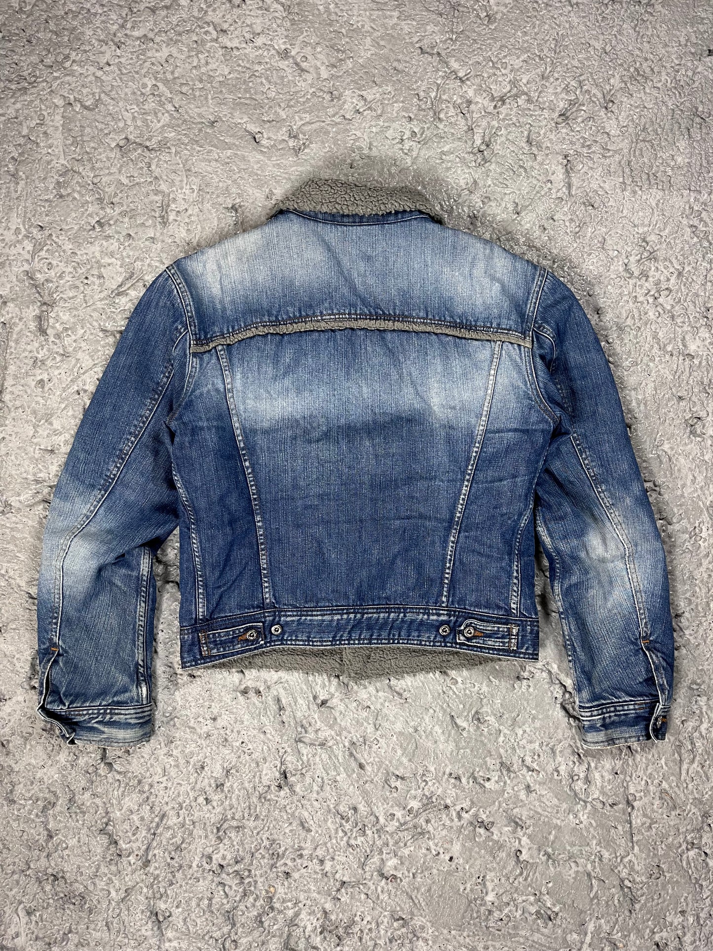 Dolce & Gabbana denim shearling jacket