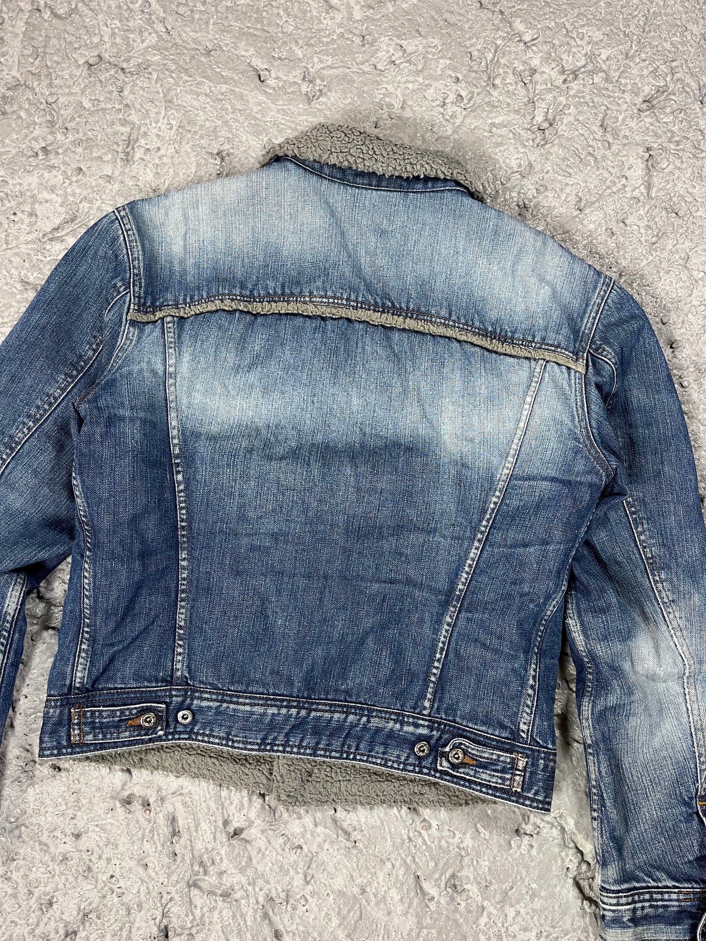 Dolce & Gabbana denim shearling jacket