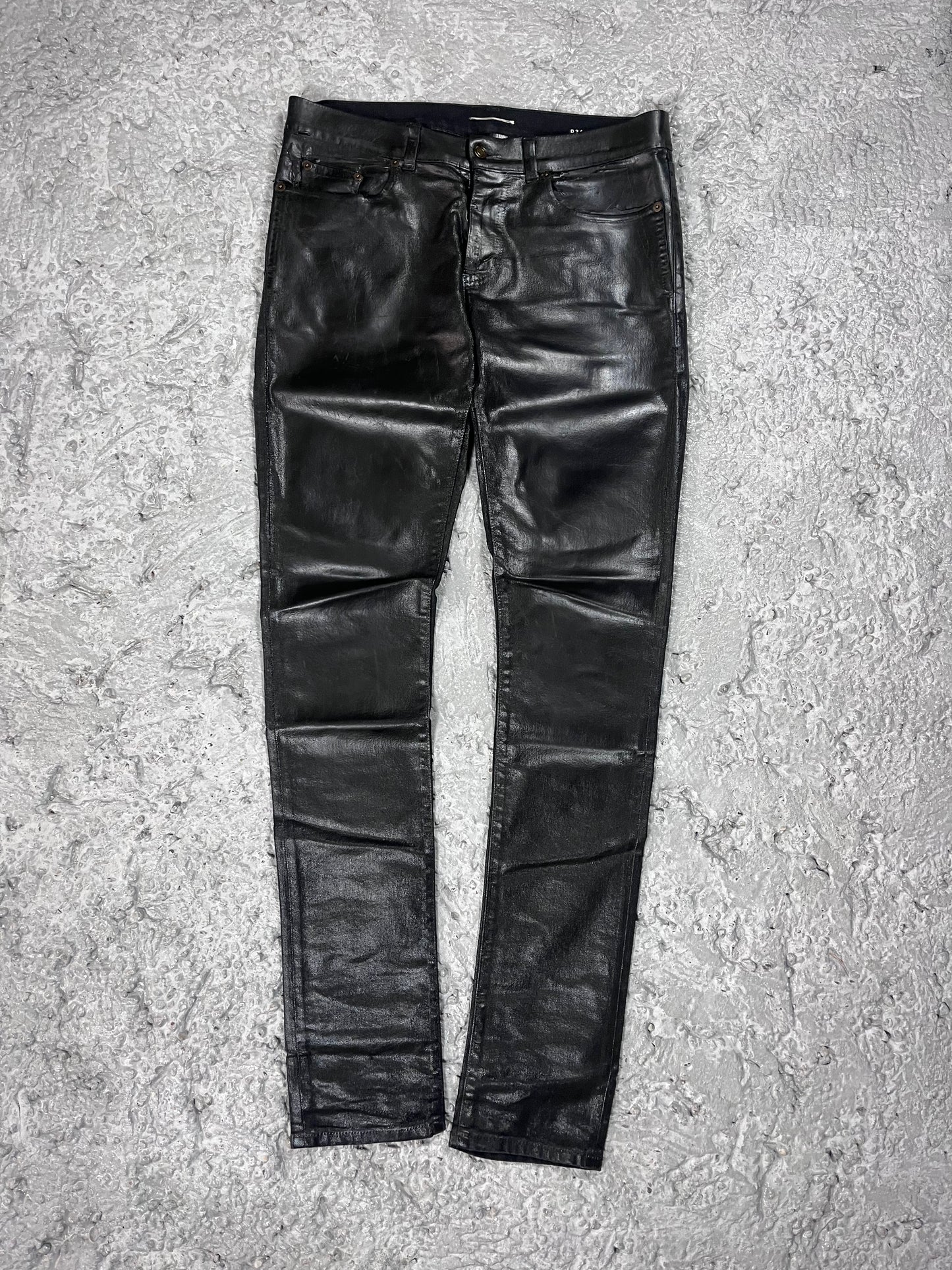 Saint Laurent Paris 2020 D24 Oil Coated Black Denim