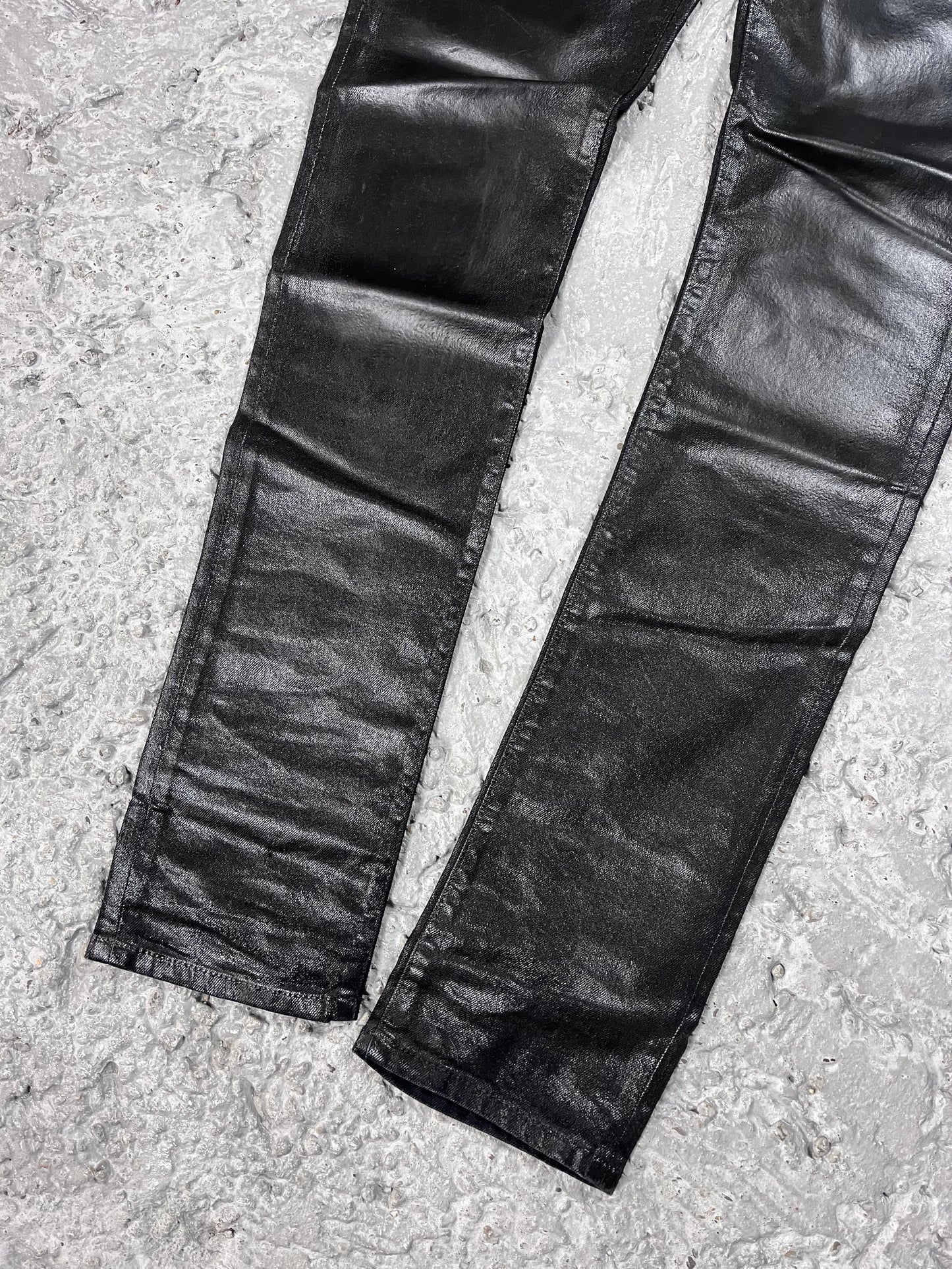 Saint Laurent Paris 2020 D24 Oil Coated Black Denim