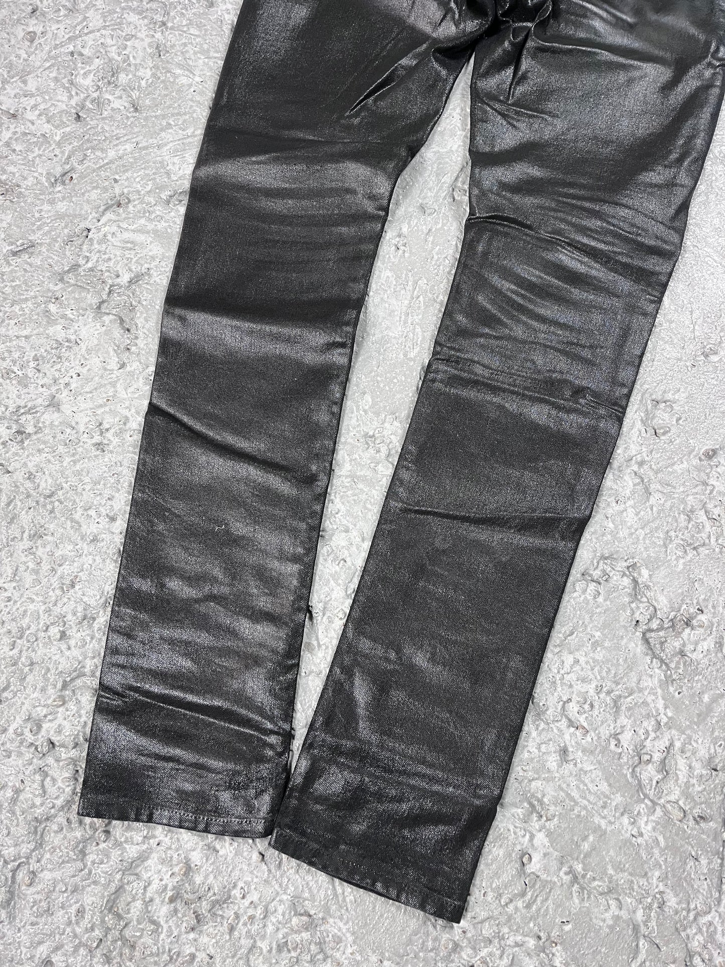 Saint Laurent Paris 2020 D24 Oil Coated Black Denim