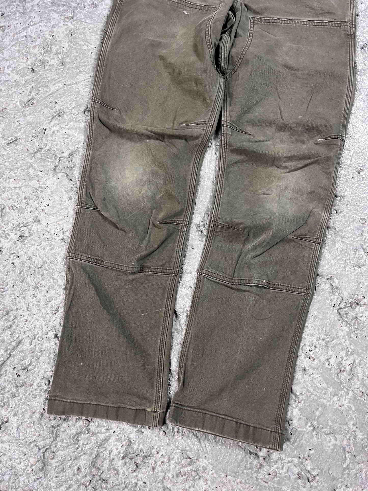 Carhartt double knee pants green olive