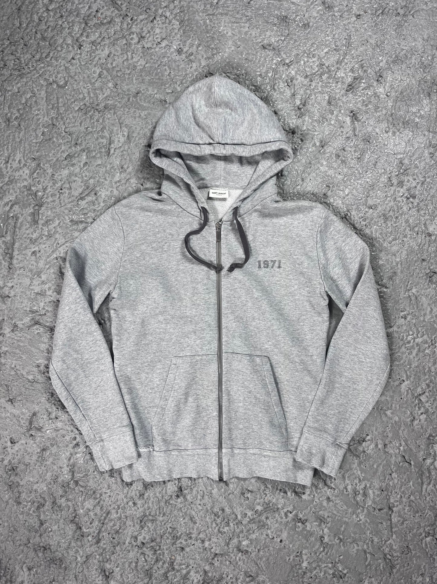 Saint Laurent paris hoodie grey