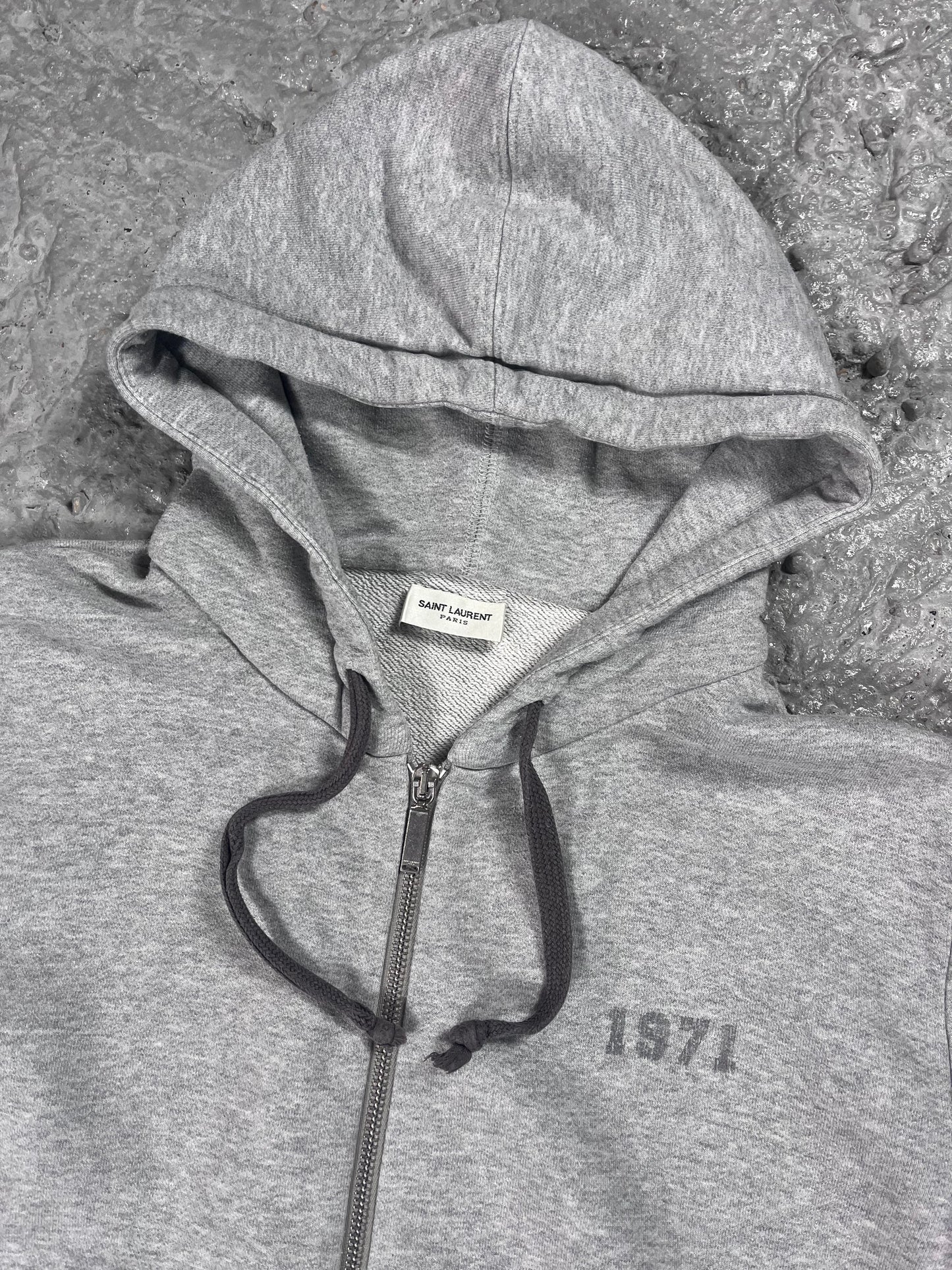 Saint Laurent paris hoodie grey