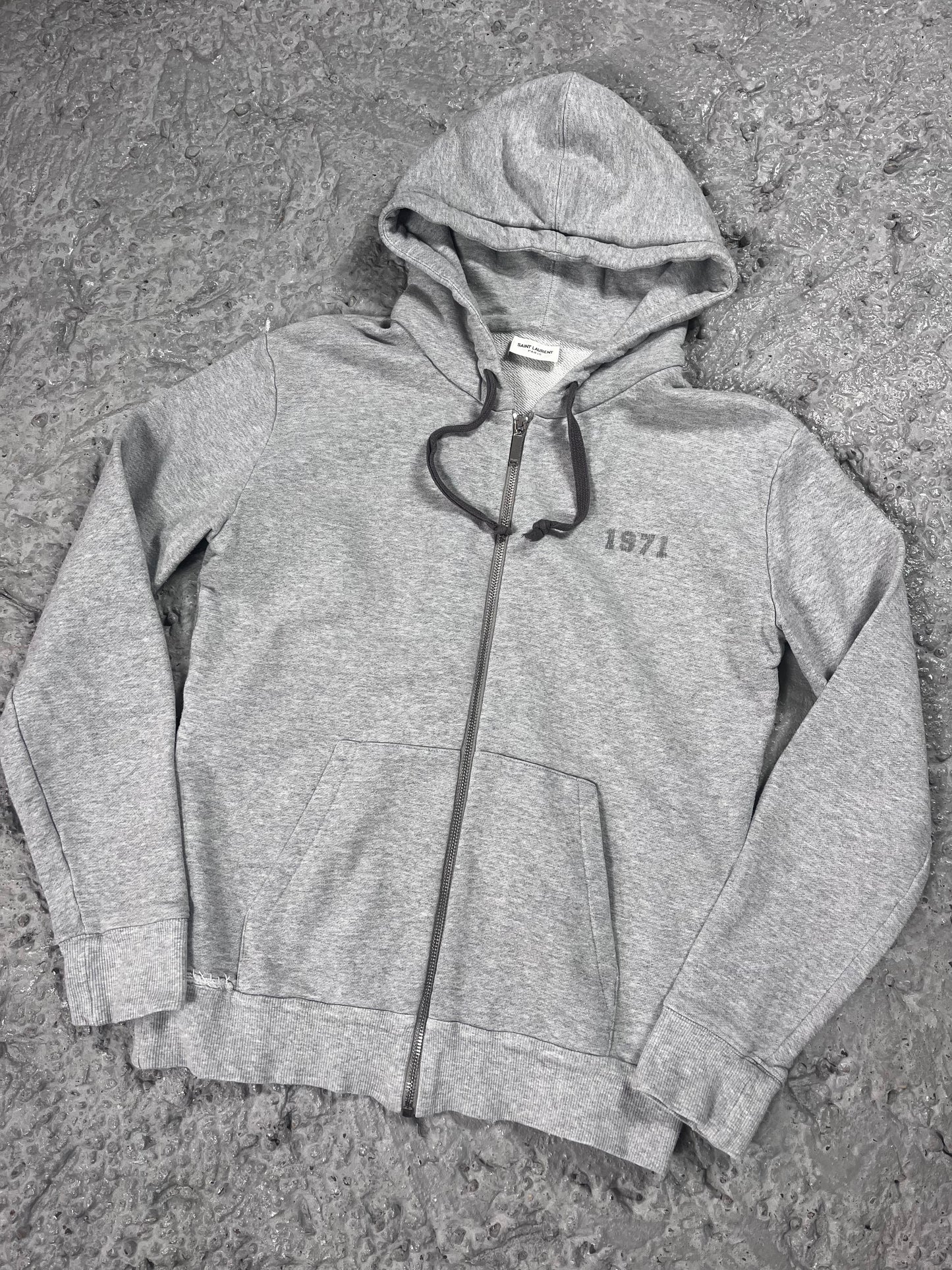 Saint Laurent paris hoodie grey