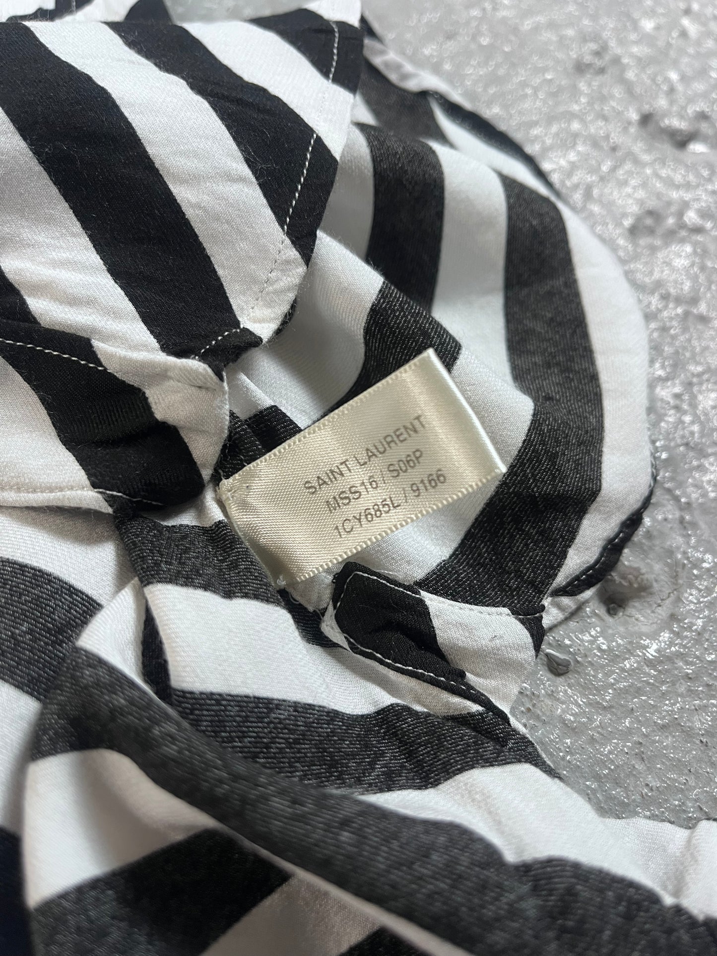 Saint Laurent striped shirt sample