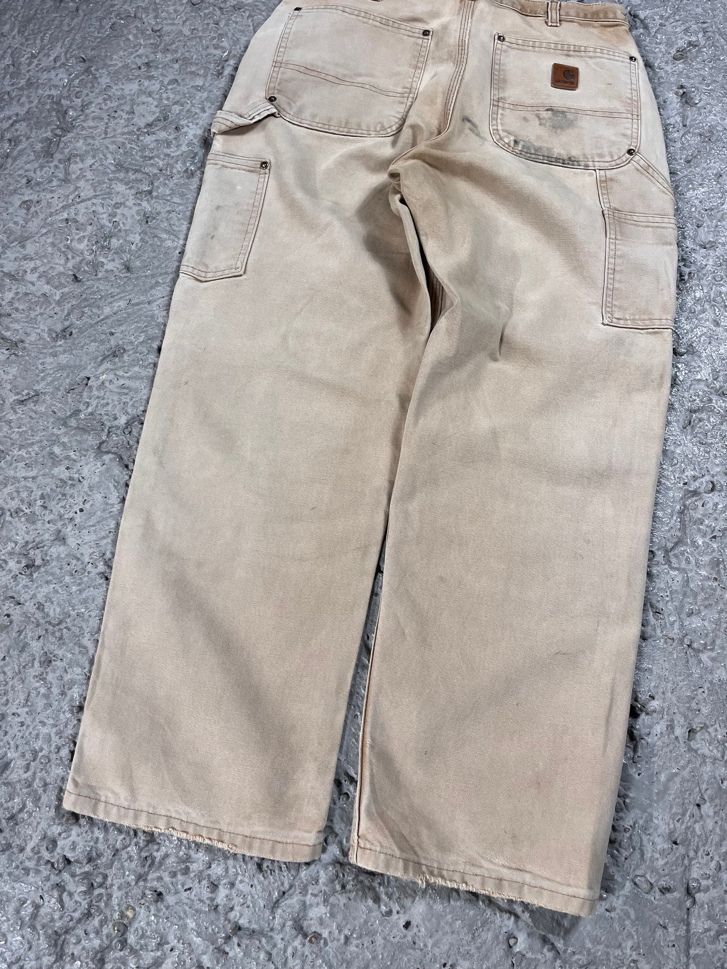 Vintage Carhartt double knee pants beige cream
