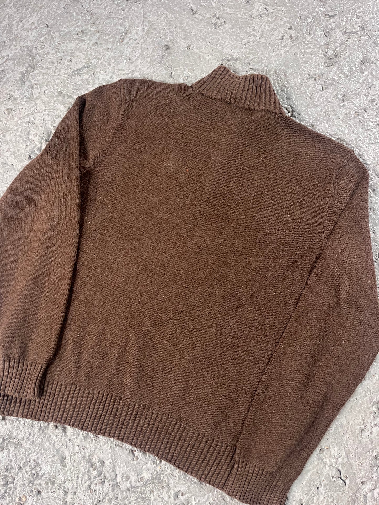 Vintage Ralph Lauren quarter zip brown