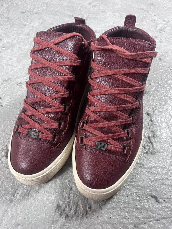 Balenciaga Arena burgundy bordeaux red