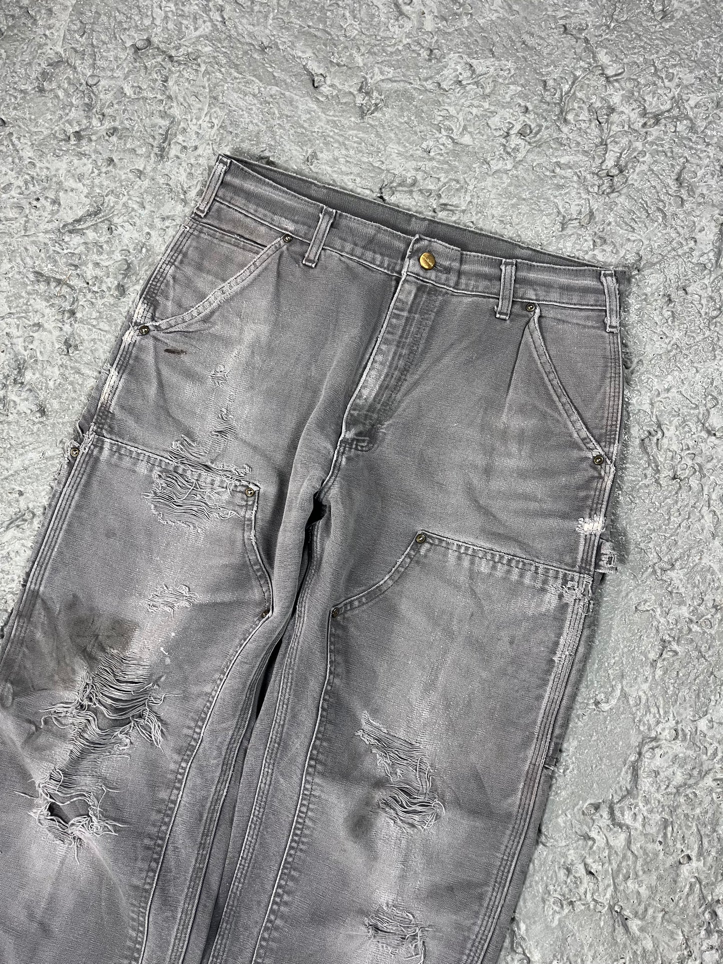 Vintage Carhartt double knee pants grey