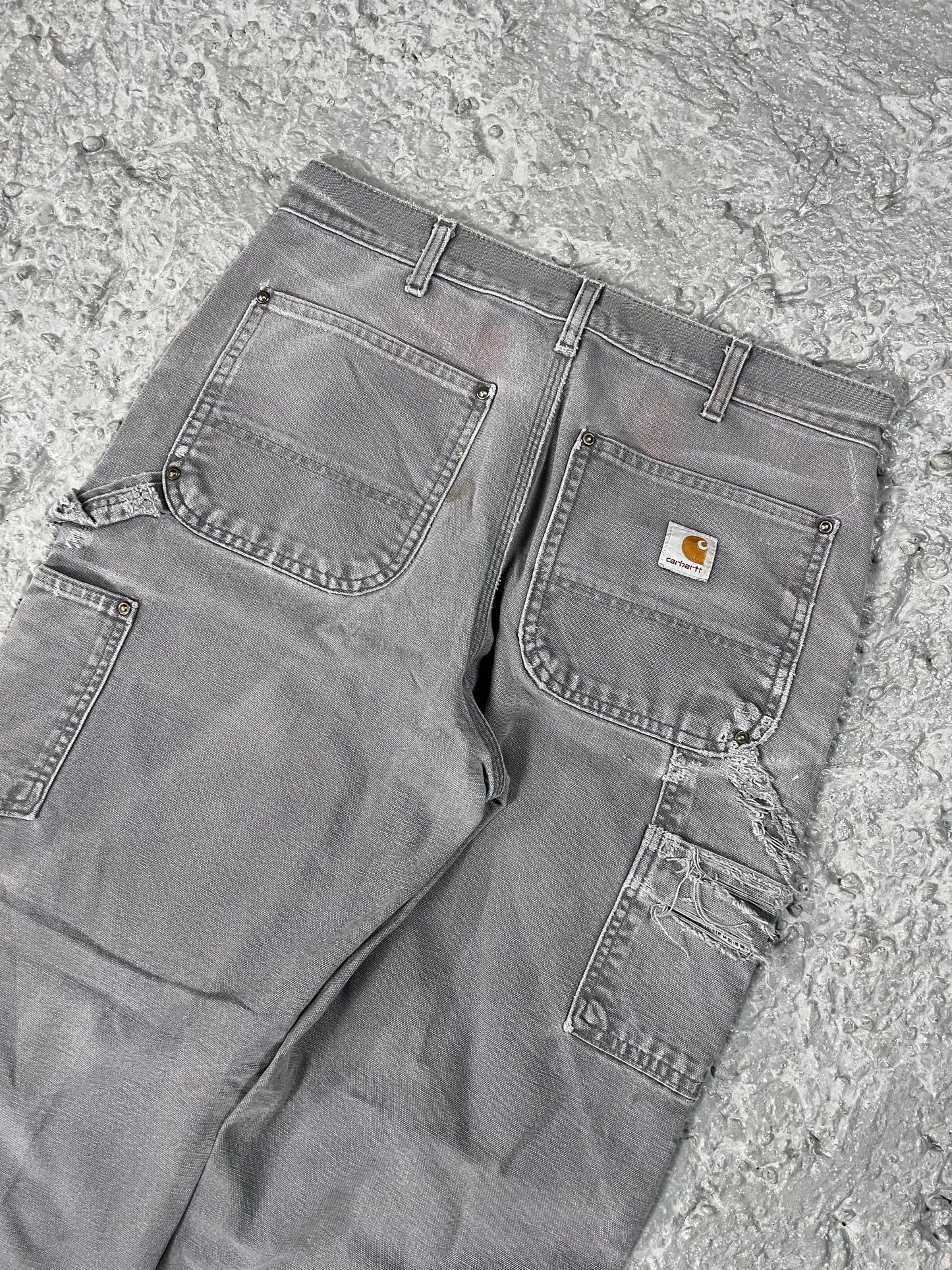 Vintage Carhartt double knee pants grey