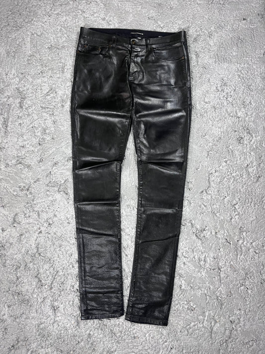 Saint Laurent Paris 2020 D24 Oil Coated Black Denim