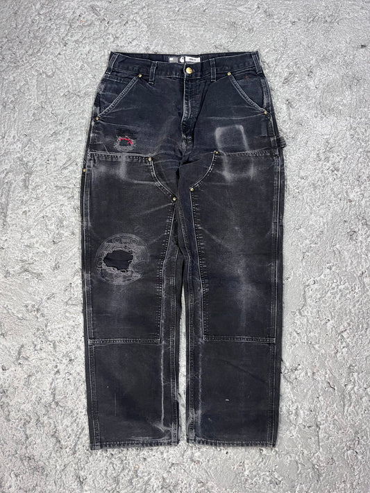 Carhartt double knee pants faded black