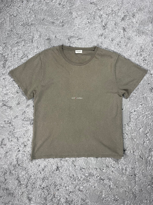 Saint Laurent paris T shirt olive