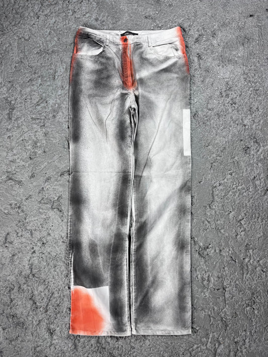 Roberto Cavalli Class sprayed jeans