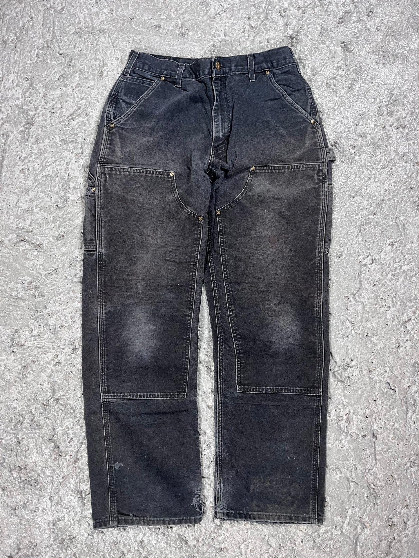 Vintage Carhartt double knee pants usa made black