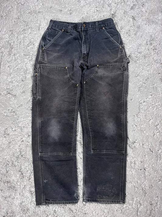 Vintage Carhartt double knee pants usa made black