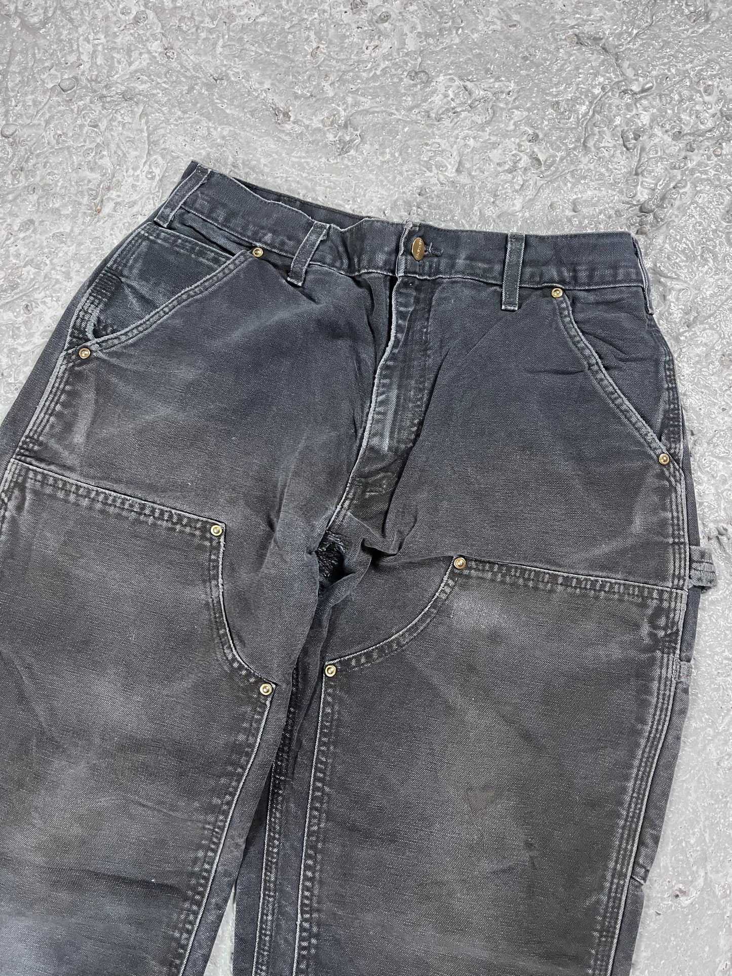 Vintage Carhartt double knee pants usa made black