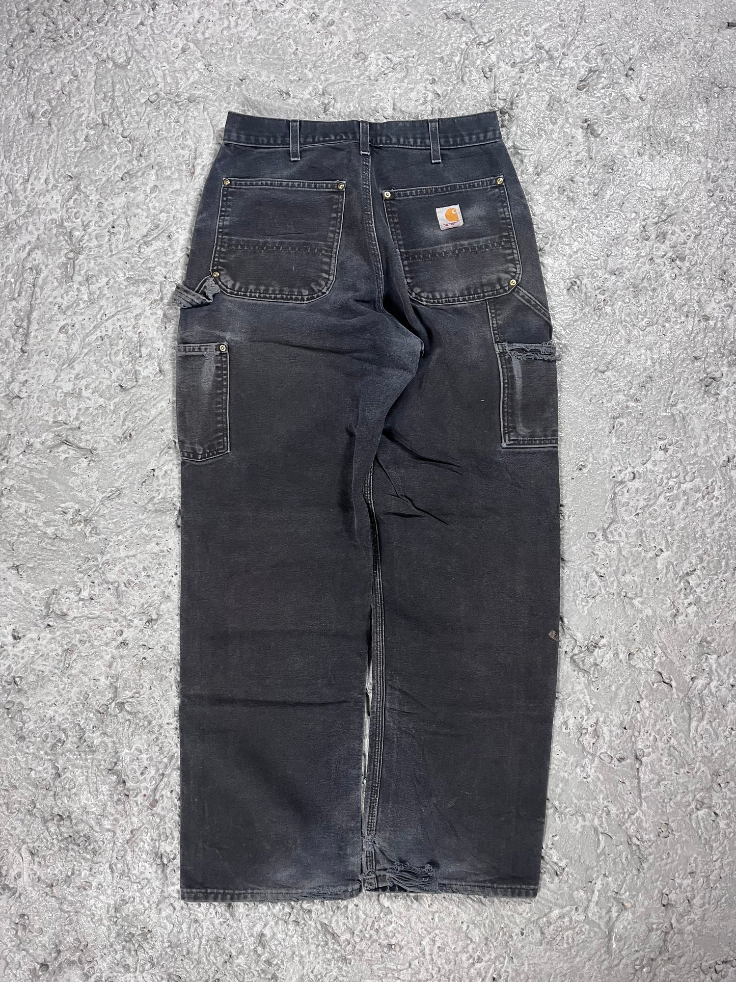 Vintage Carhartt double knee pants usa made black