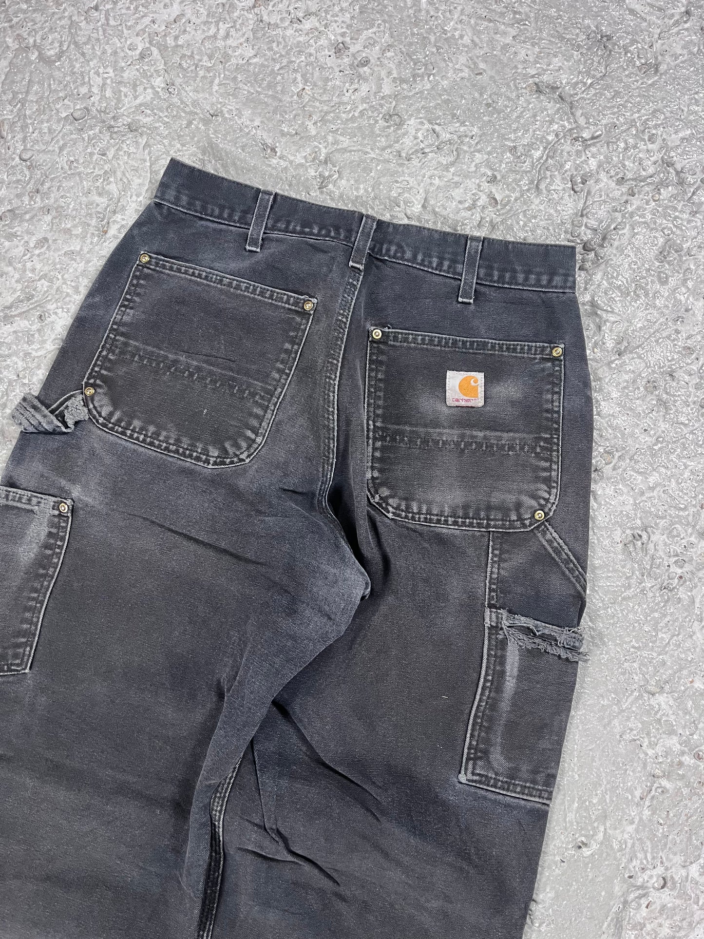 Vintage Carhartt double knee pants usa made black