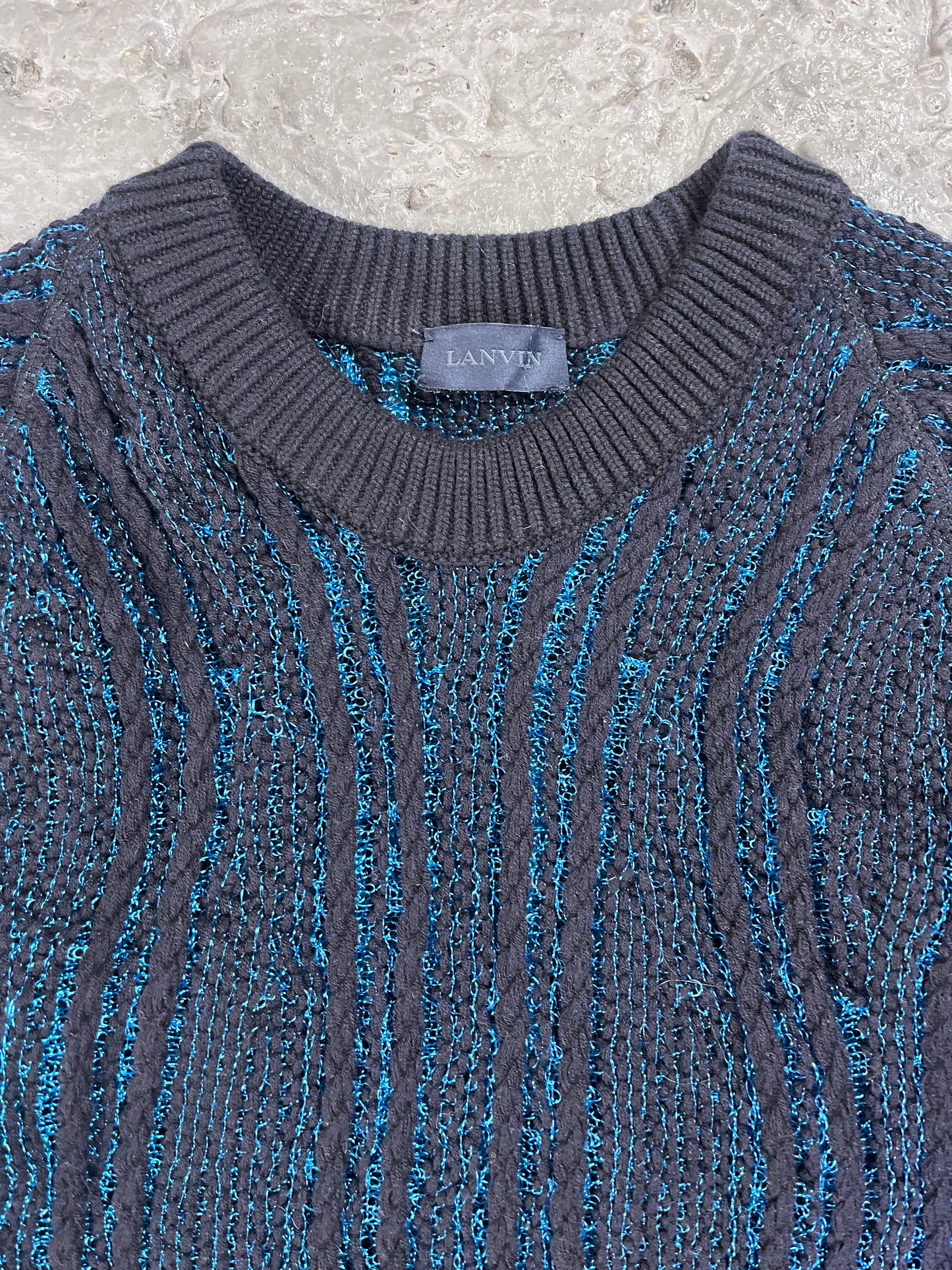 Lanvin sweater crewneck blue