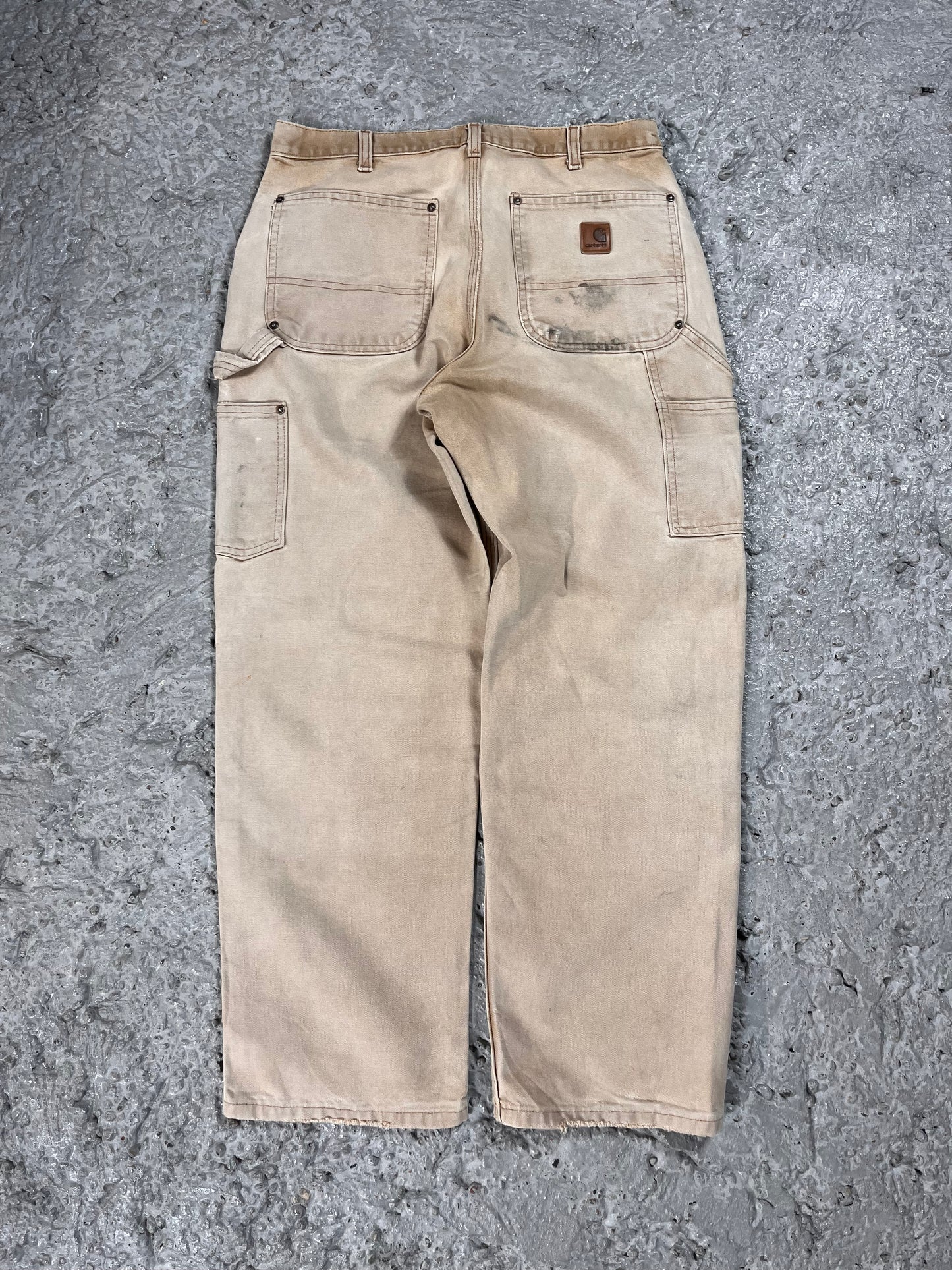 Vintage Carhartt double knee pants beige cream