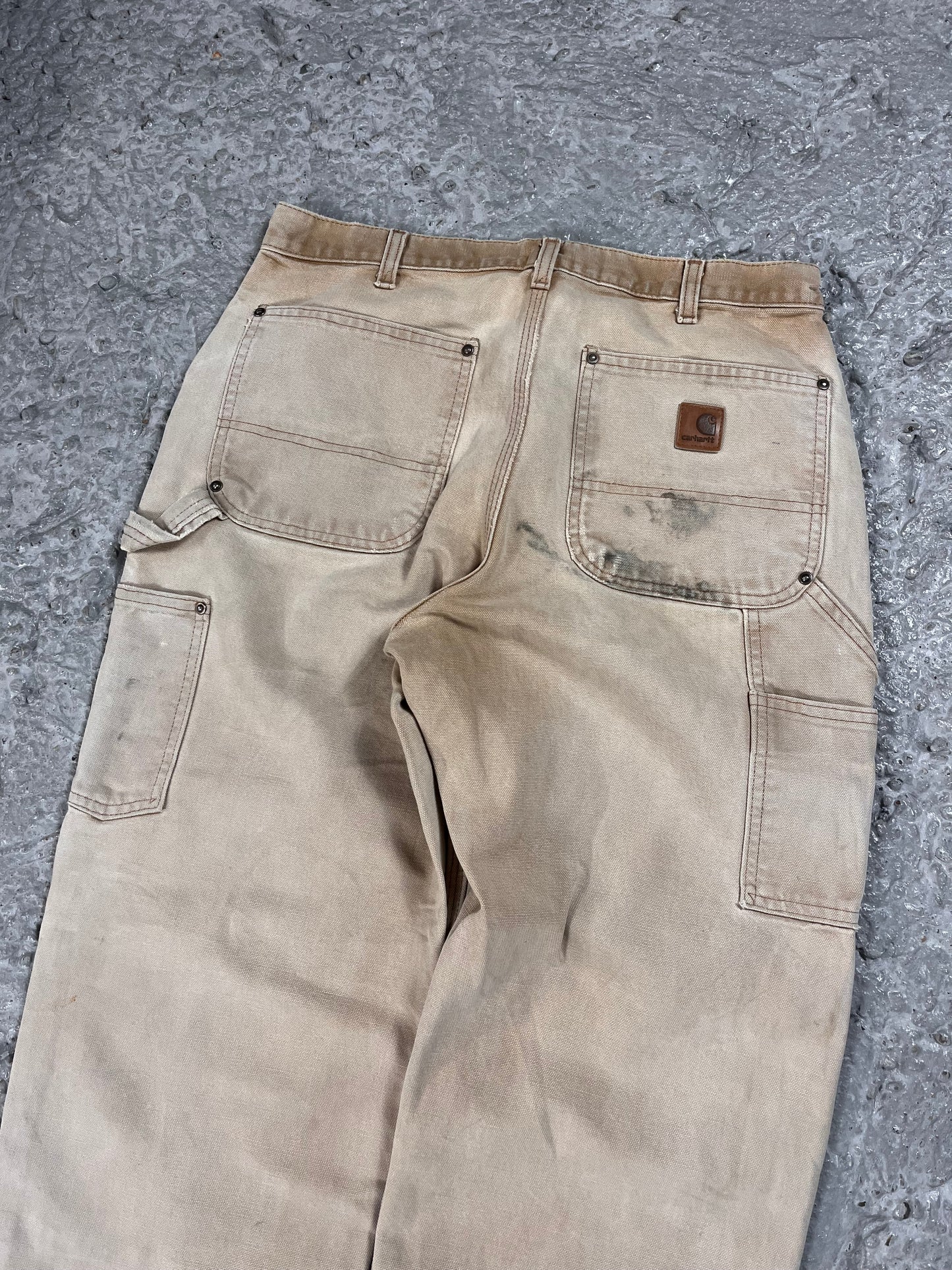 Vintage Carhartt double knee pants beige cream