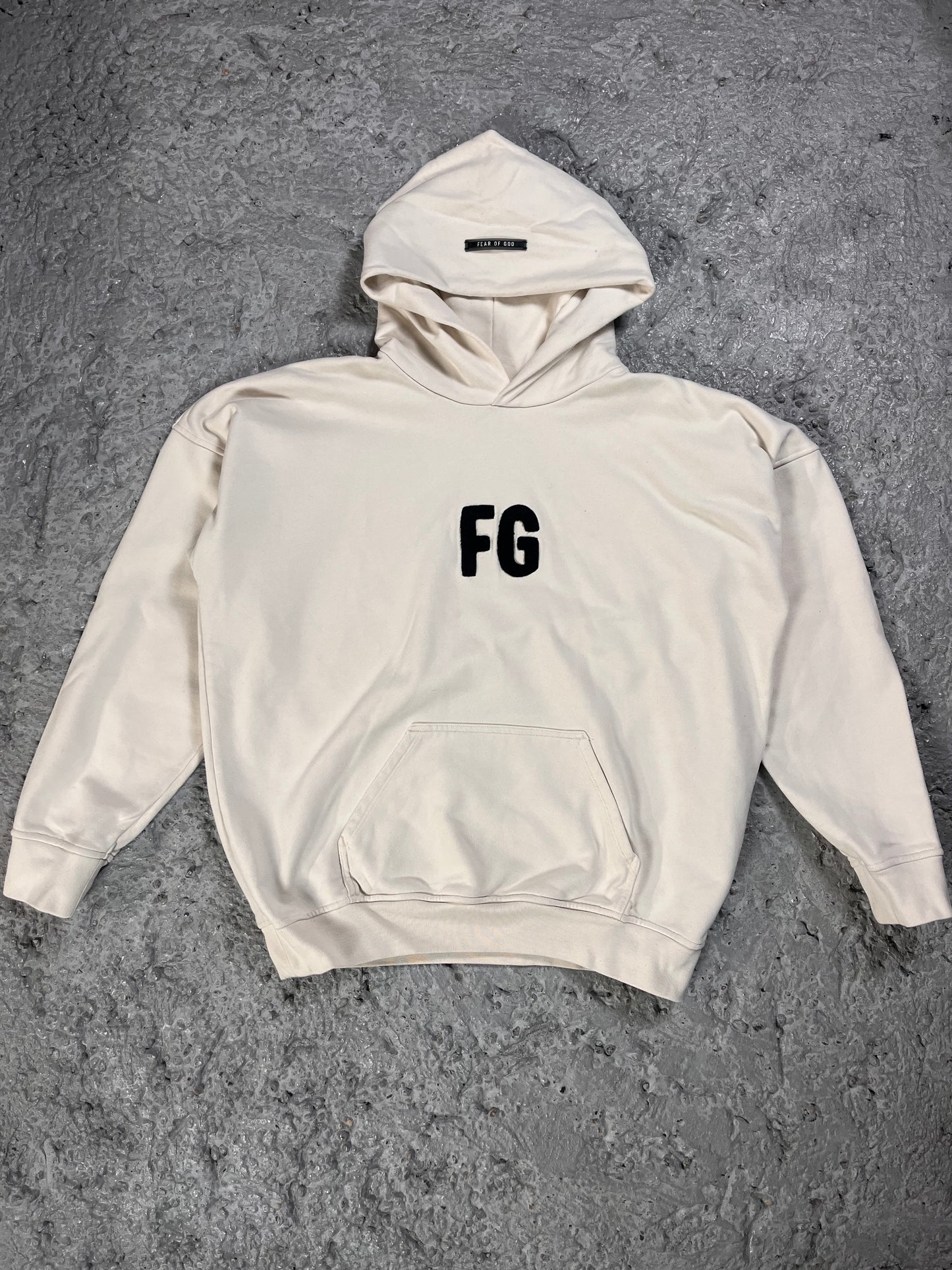 Fear of god hoodie cream
