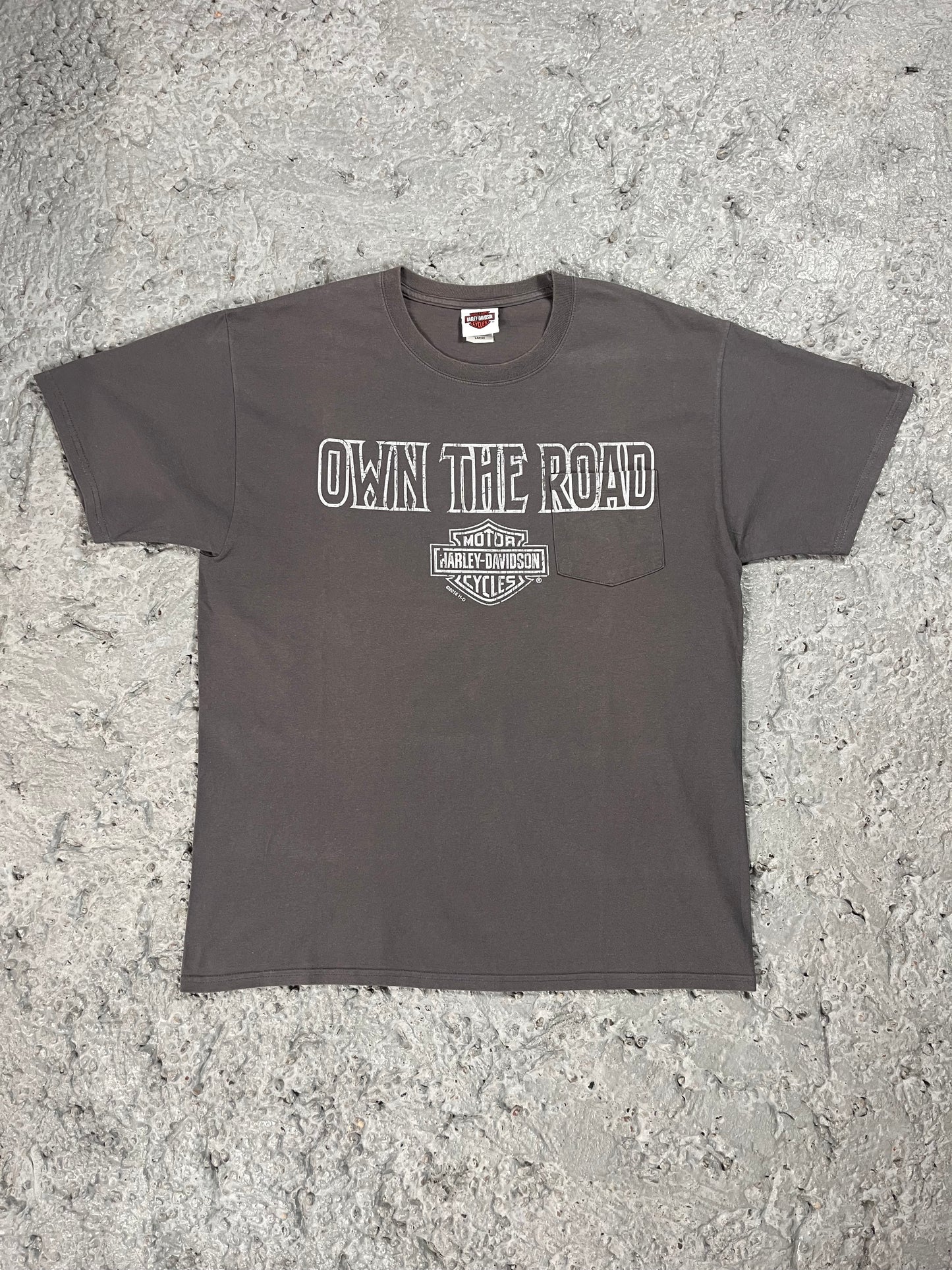 Vintage Harley davidson pocket T-shirt grey