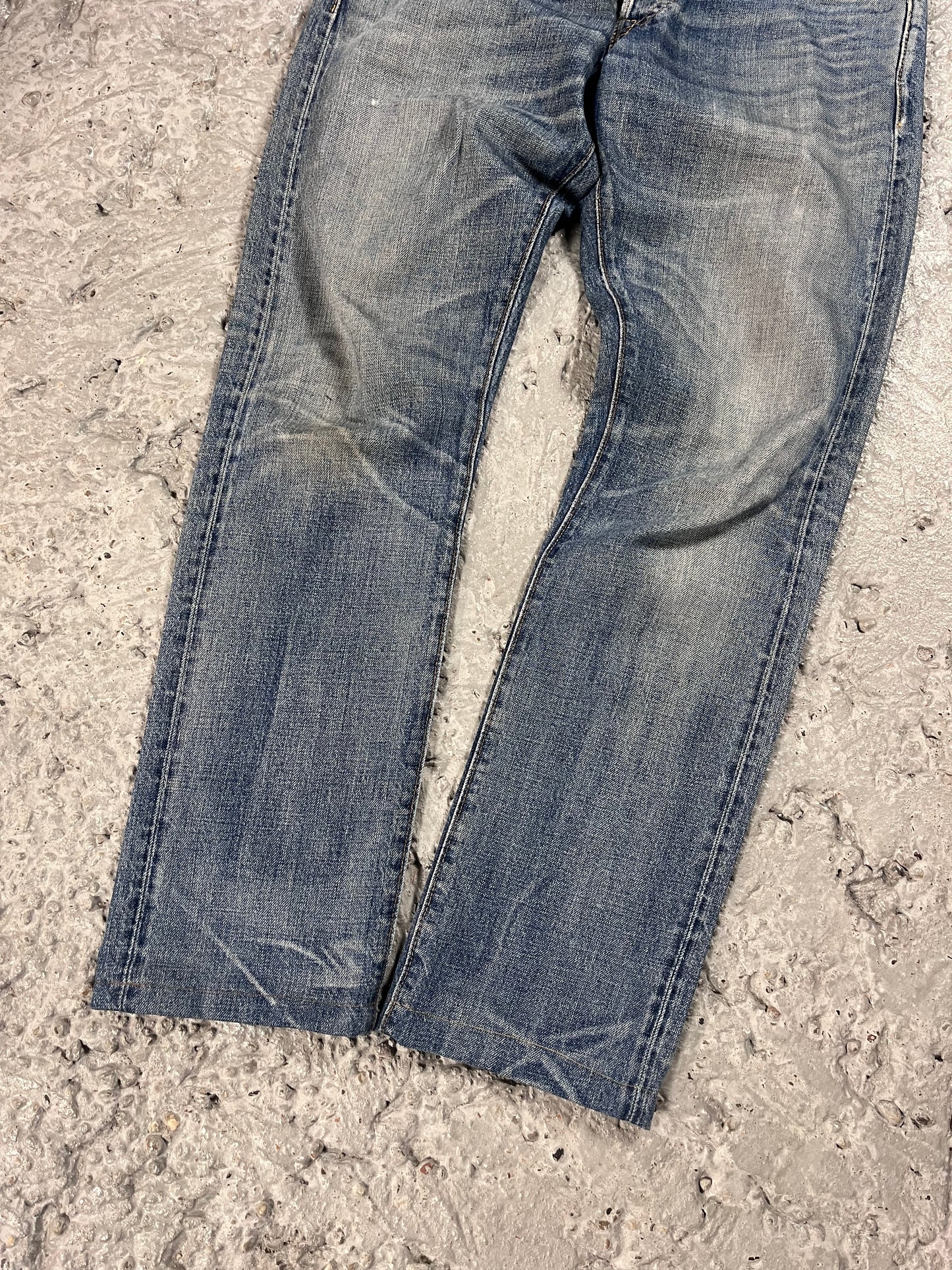 Double RL Ralph Lauren slim fit American woven selvedge denim jeans