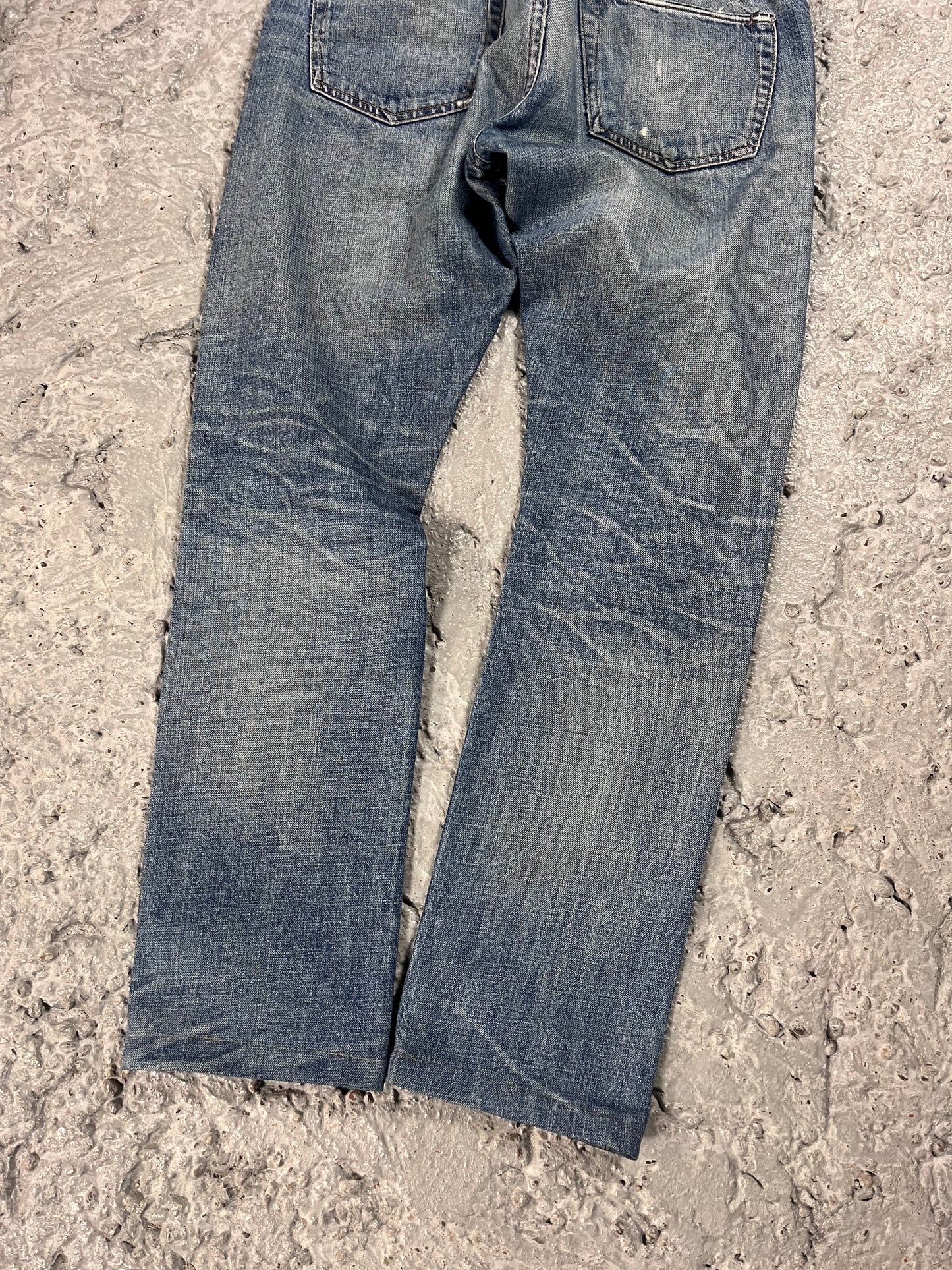 Double RL Ralph Lauren slim fit American woven selvedge denim jeans