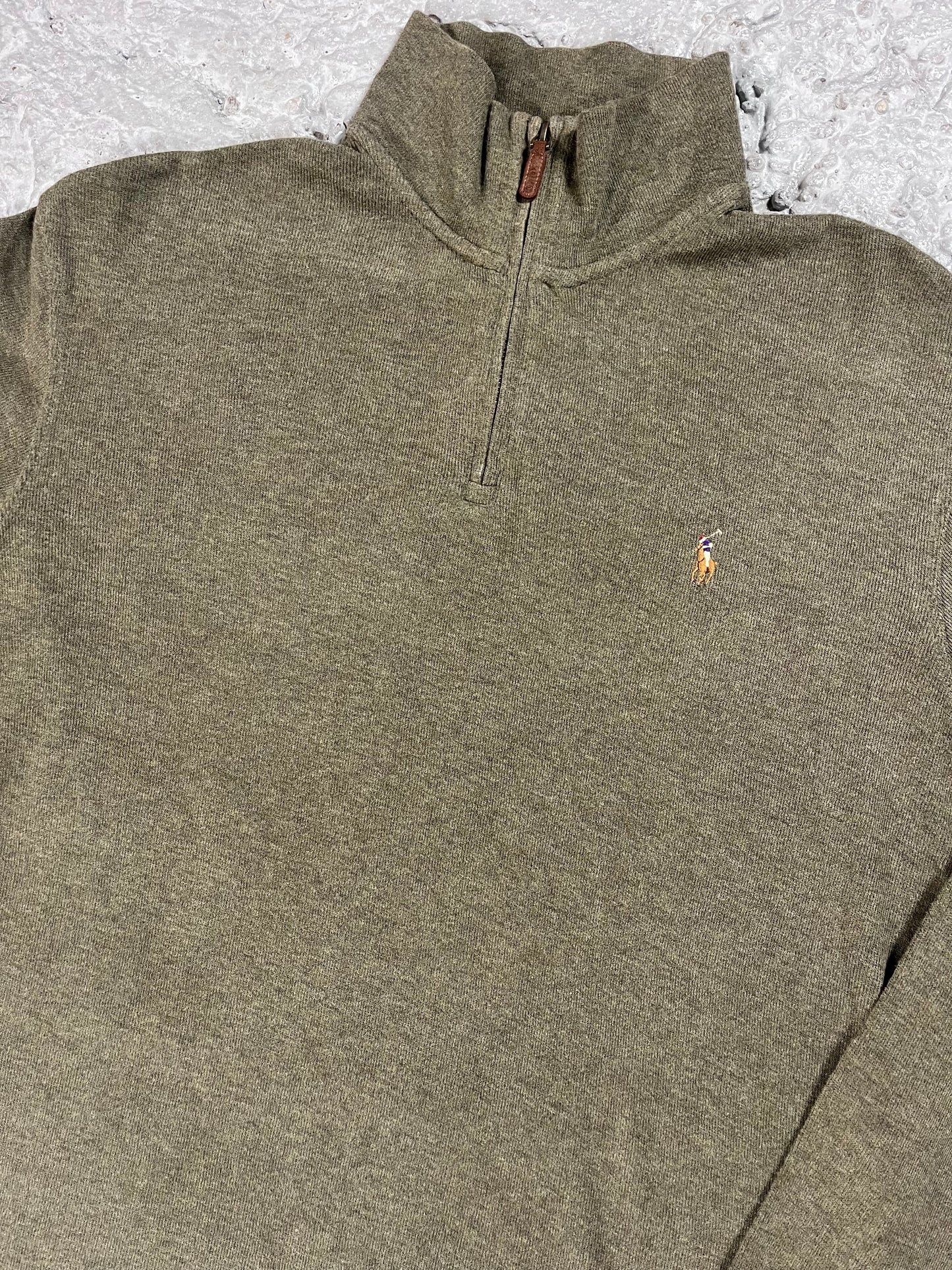 Ralph Lauren quarter zip green