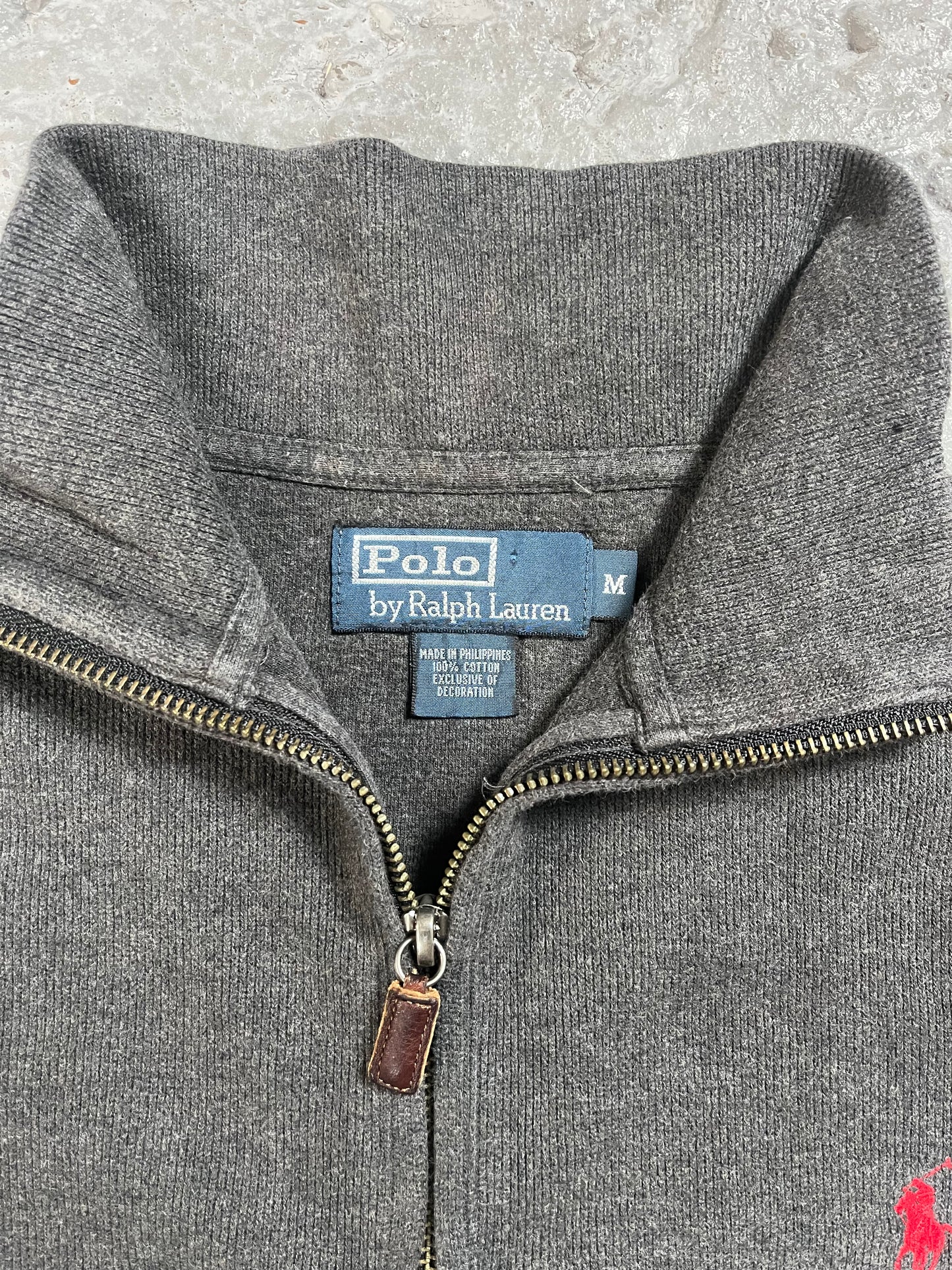 Ralph Lauren quarter zip grey