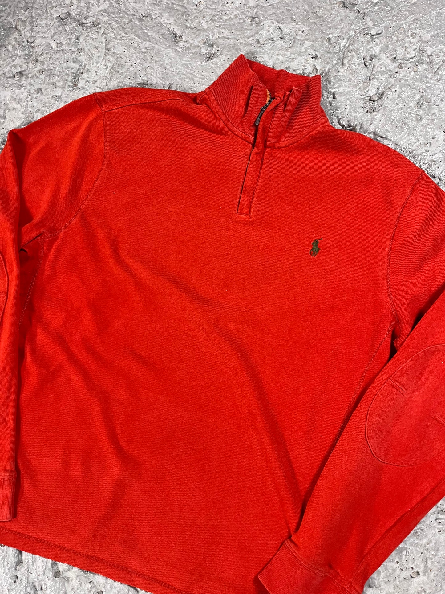 Ralph Lauren quarter zip red orange