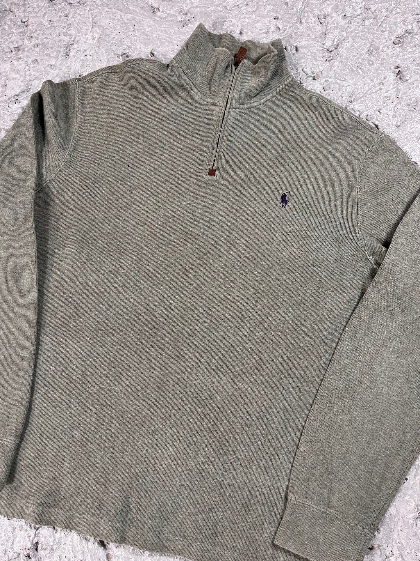 Ralph Lauren quarter zip green sage