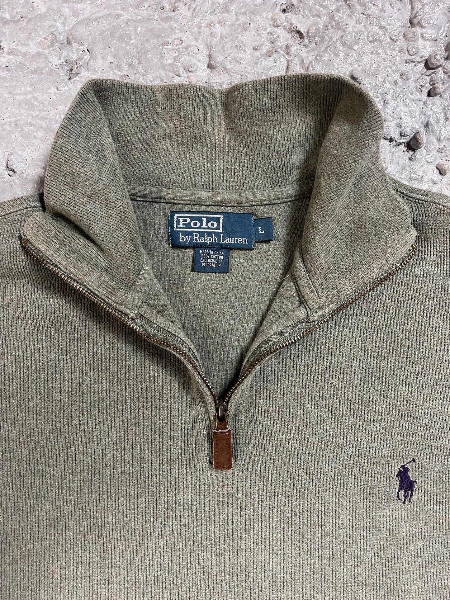 Ralph Lauren quarter zip green sage