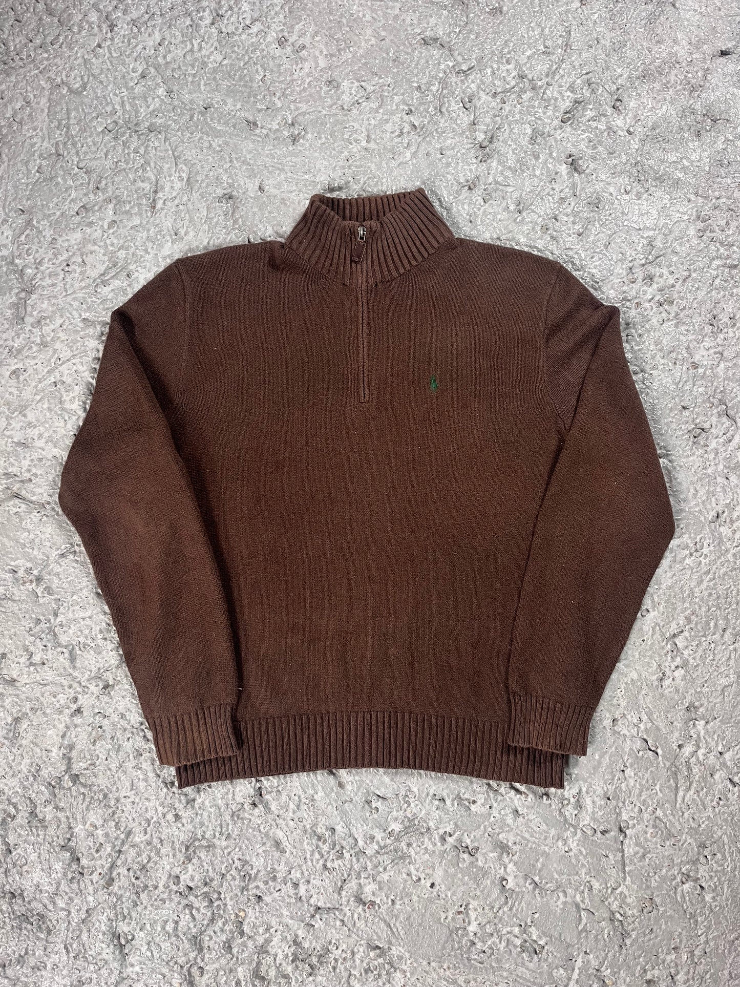 Vintage Ralph Lauren quarter zip brown
