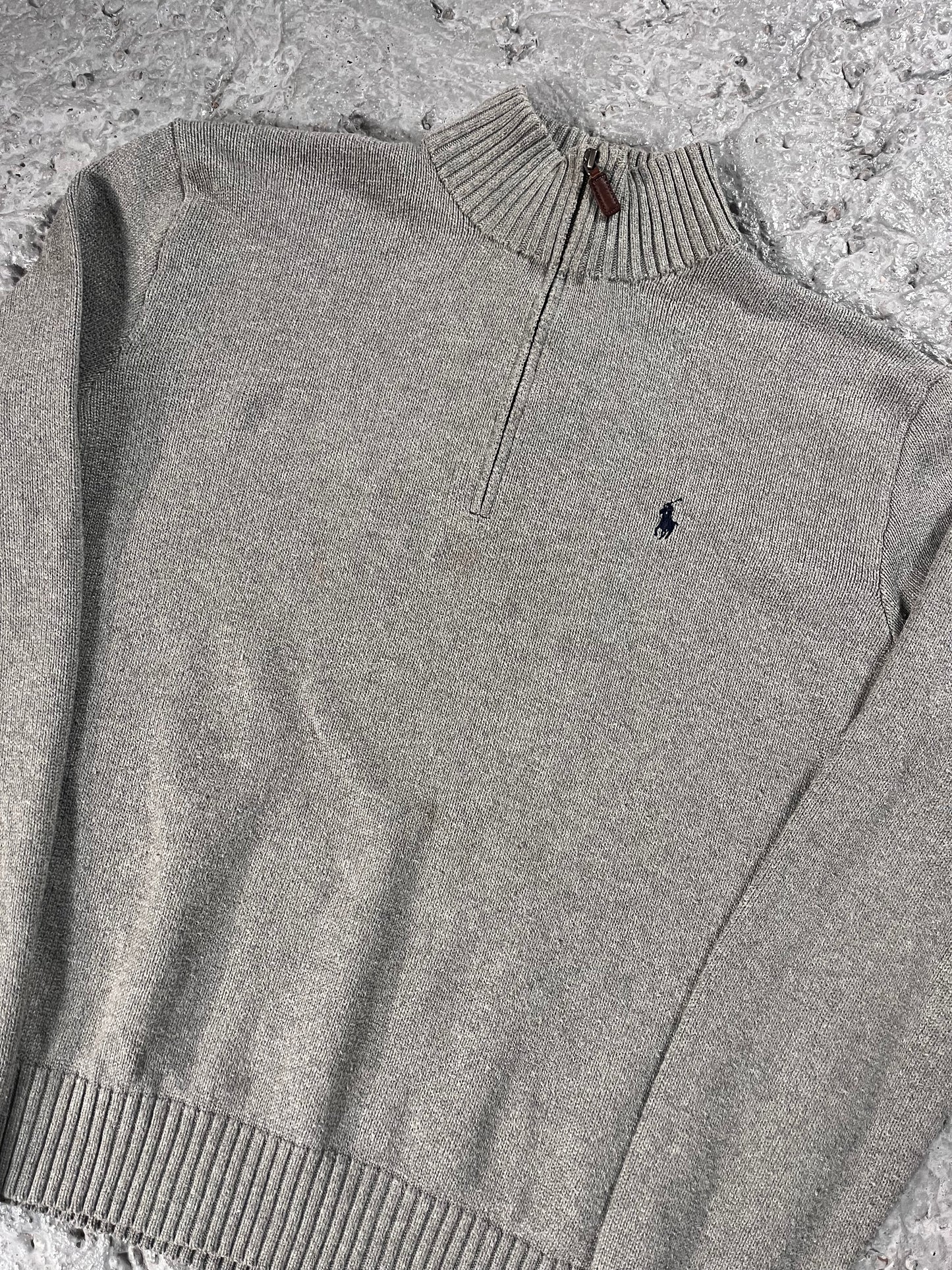 Vintage Ralph Lauren quarter zip grey