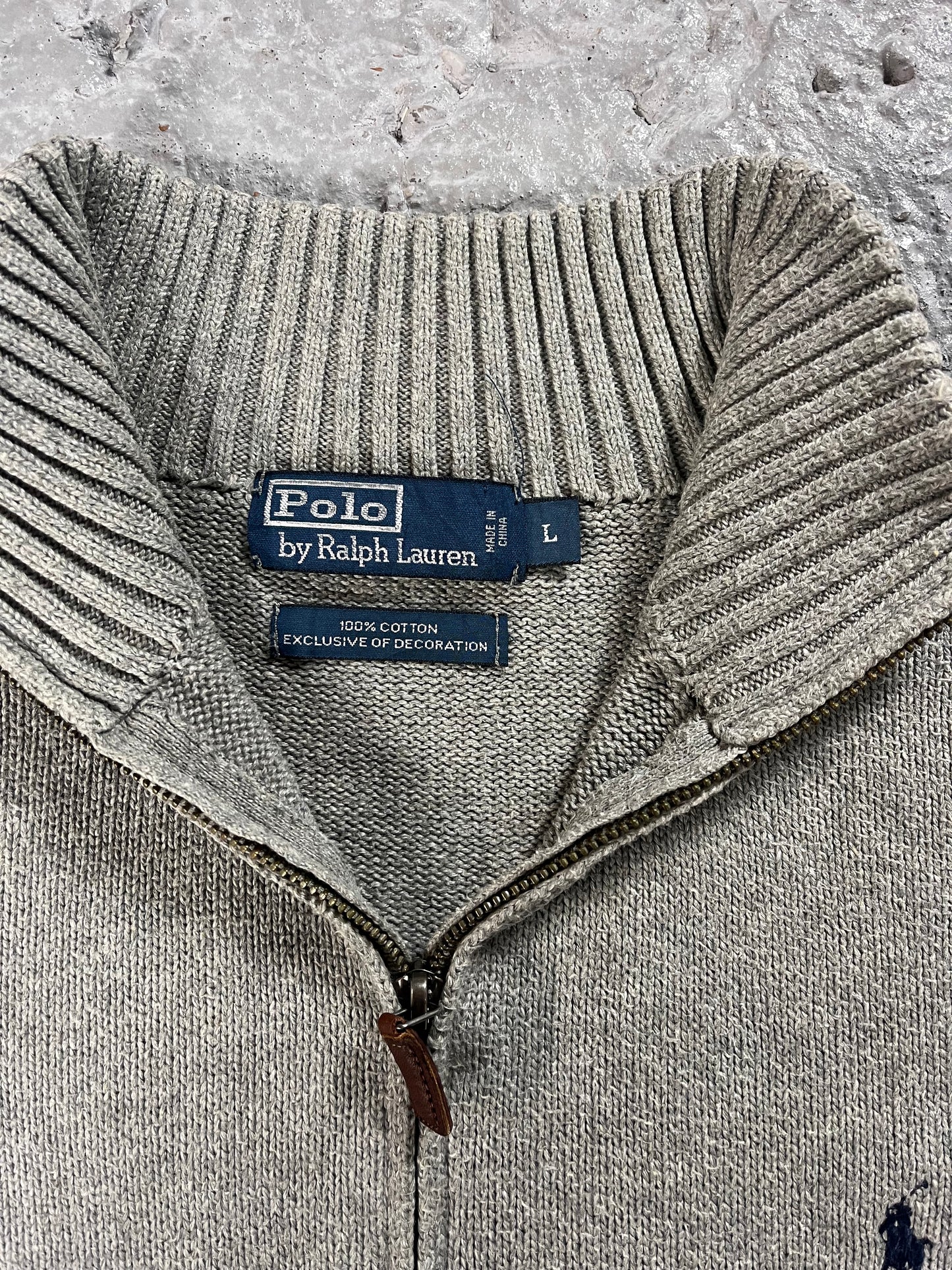 Vintage Ralph Lauren quarter zip grey