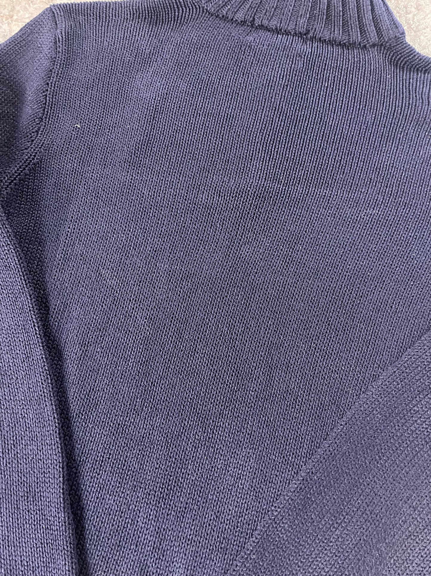 Vintage Ralph Lauren quarter zip knit dark blue