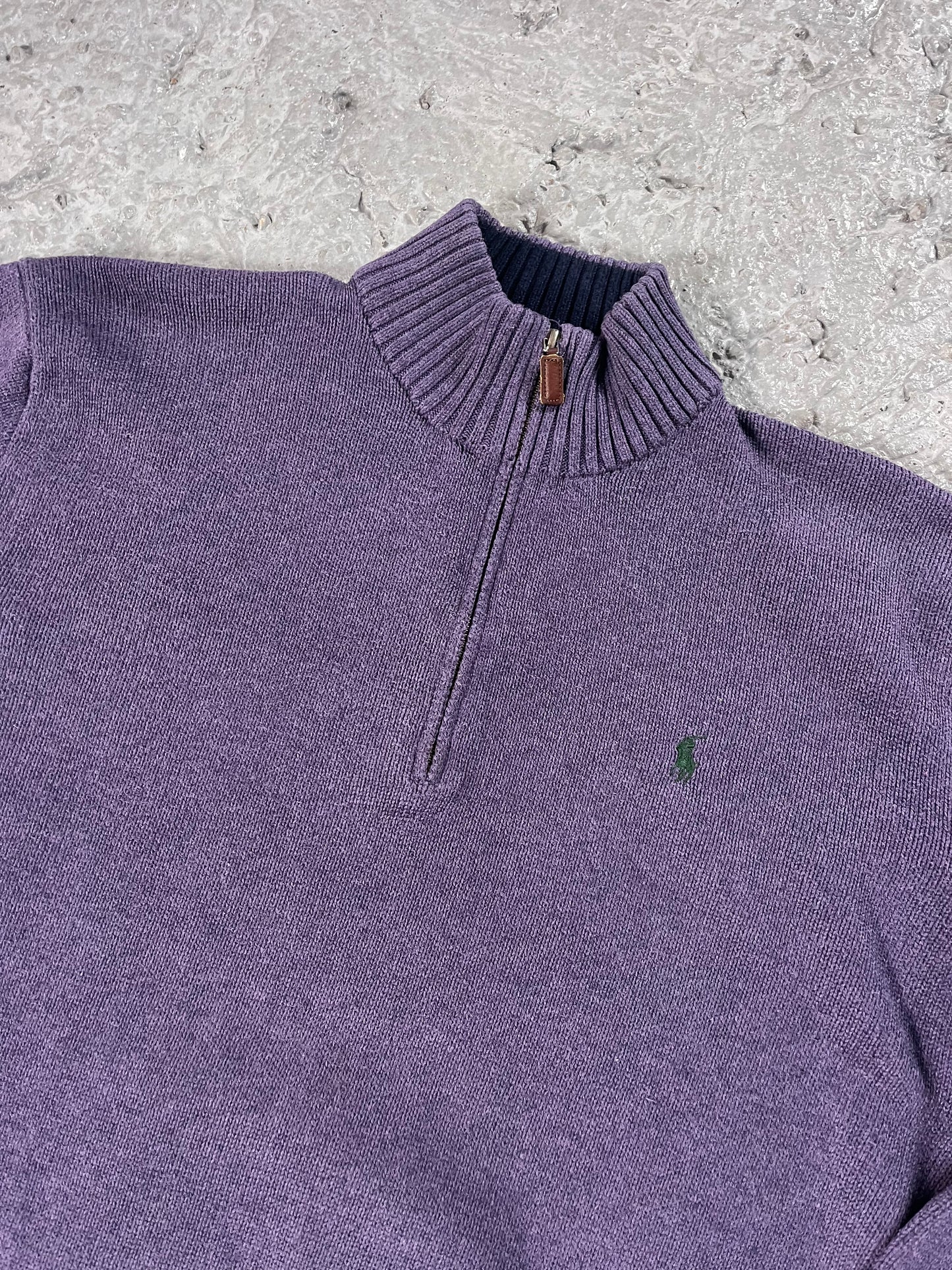 Vintage Ralph Lauren quarter zip purple