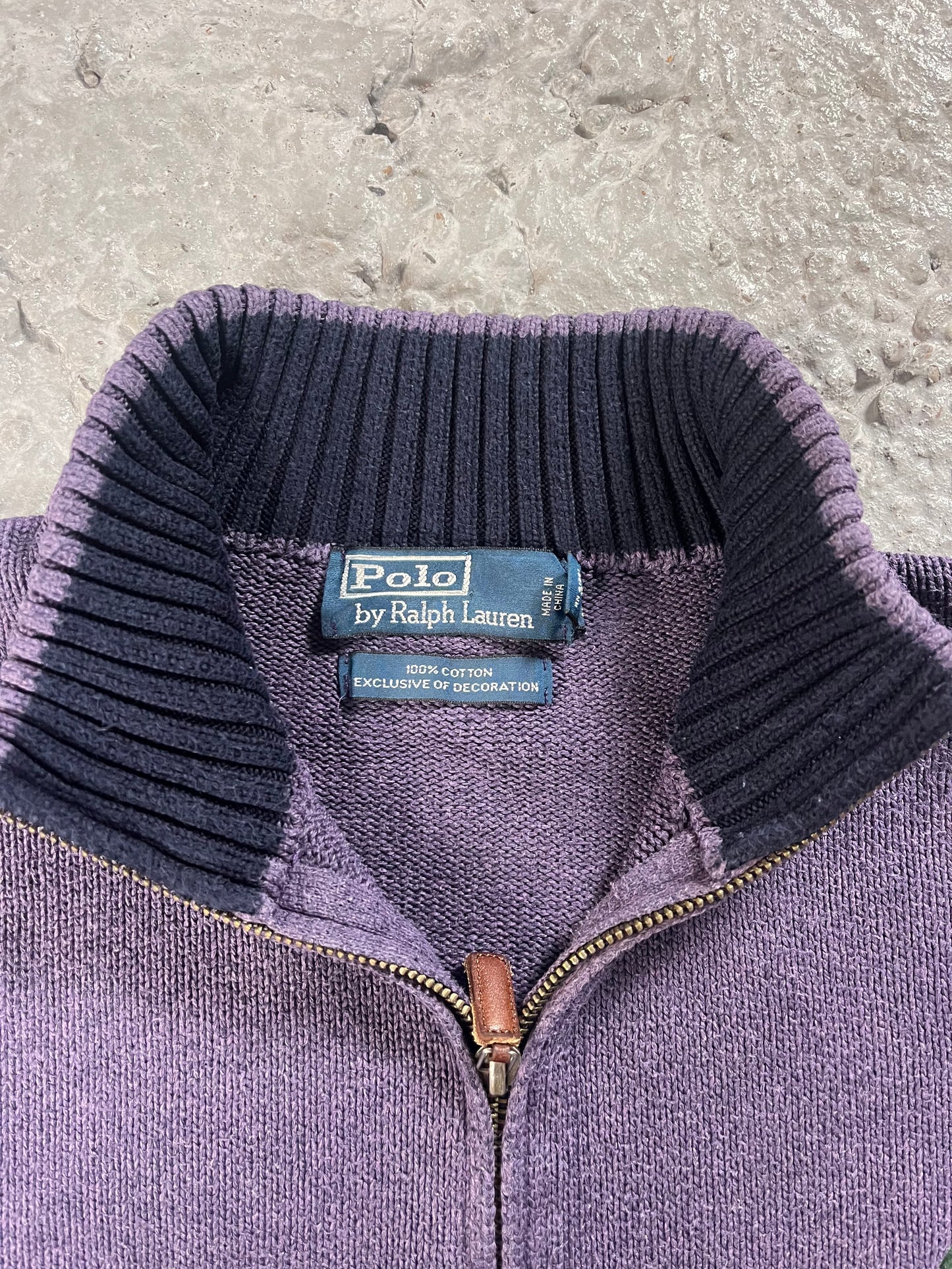 Vintage Ralph Lauren quarter zip purple