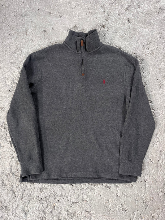 Vintage Ralph Lauren quarter zip grey