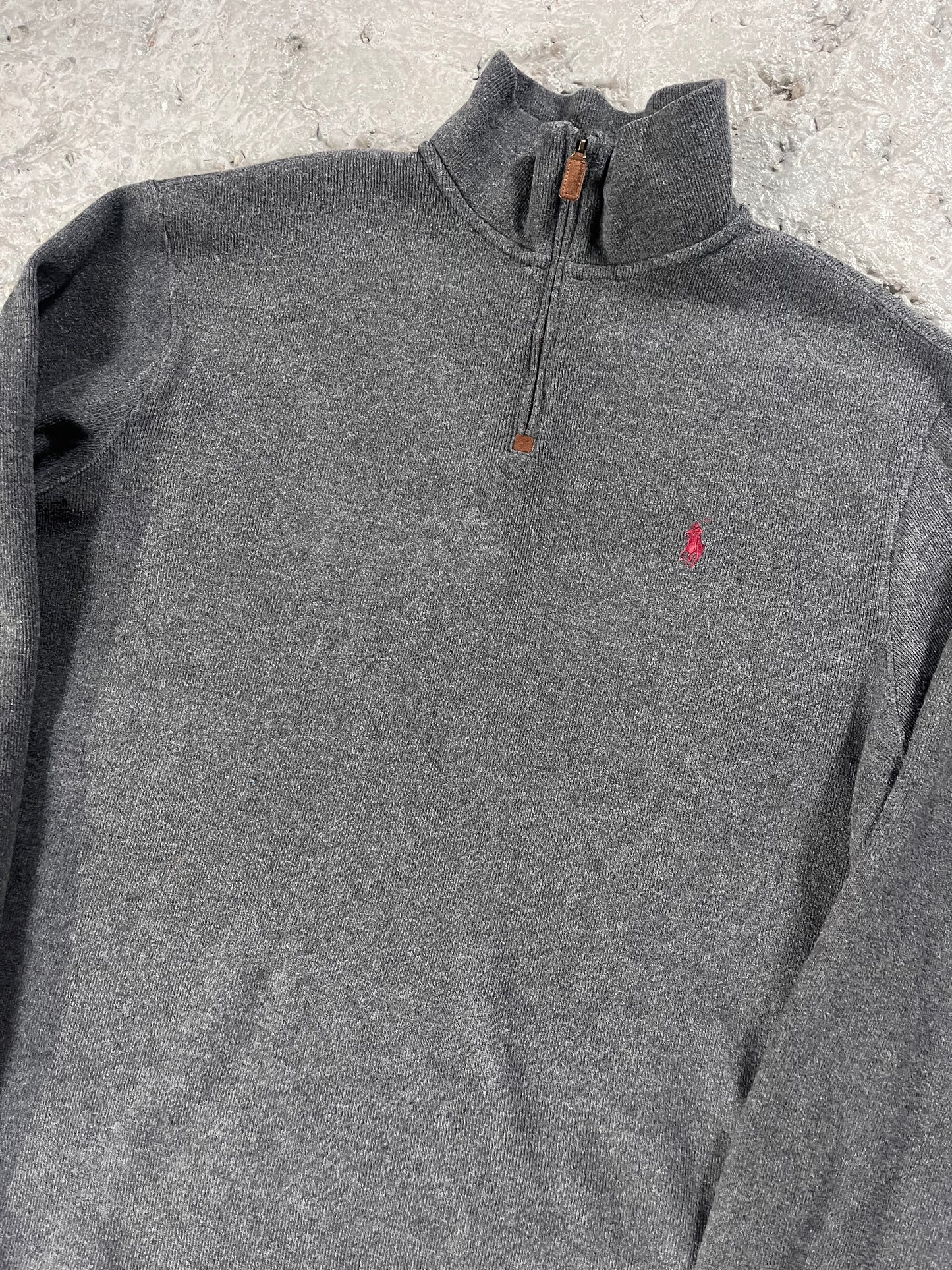 Vintage Ralph Lauren quarter zip grey